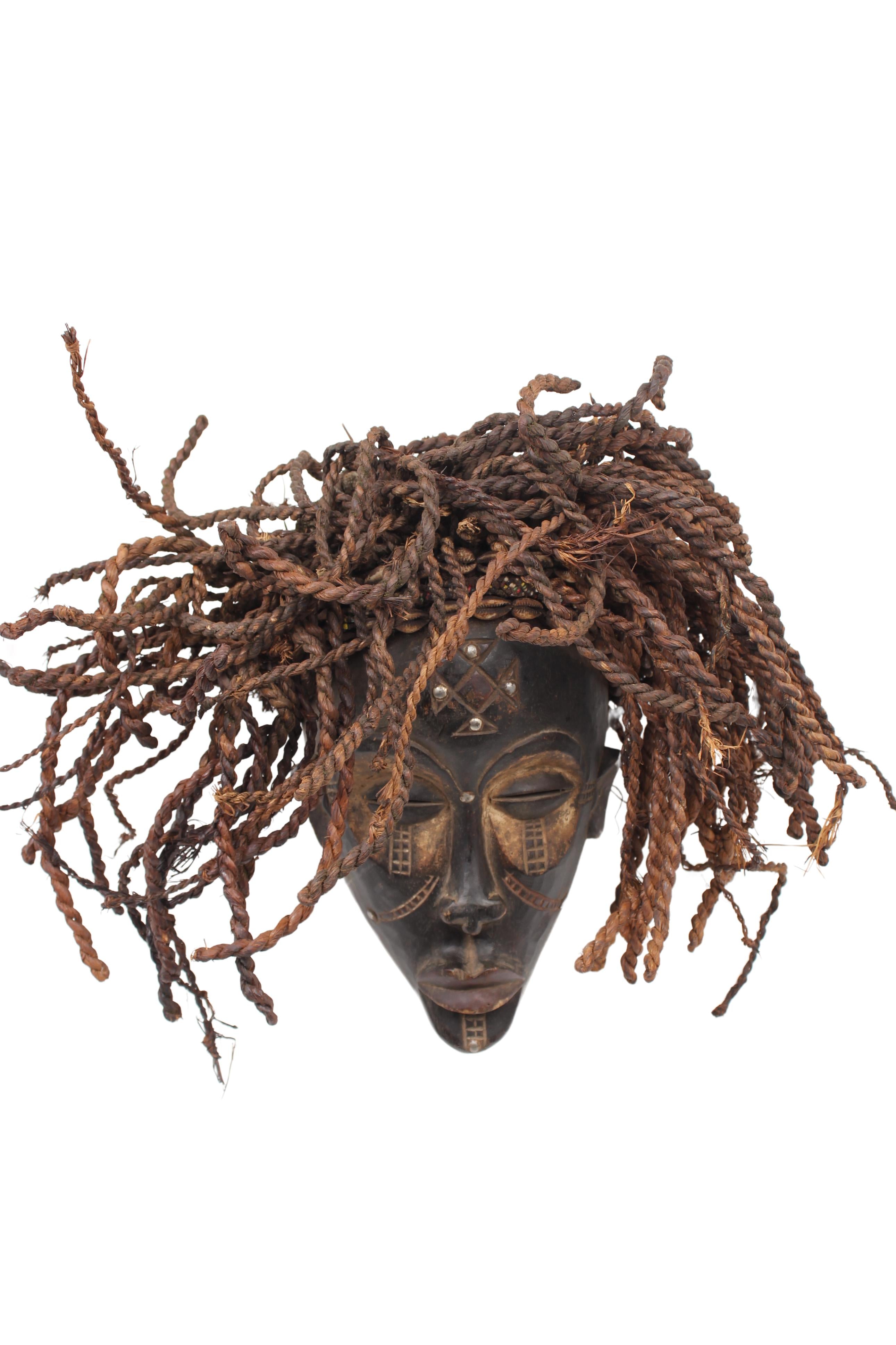 Chokwe Tribe Mask ~13" Tall (New 2024)