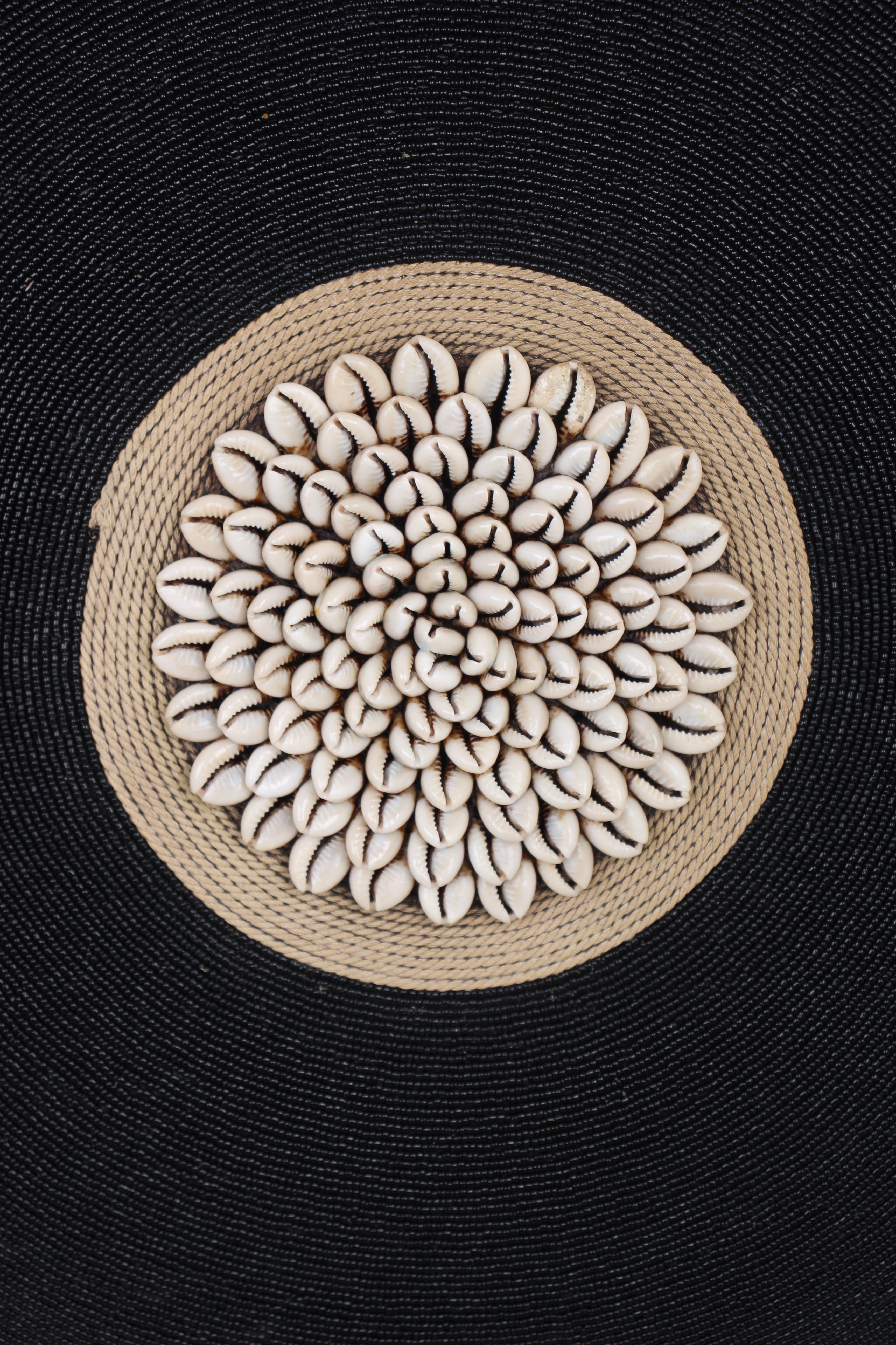 Tikar Tribe Beaded Shield ~22" Tall (New 2024) - Beaded Artifact