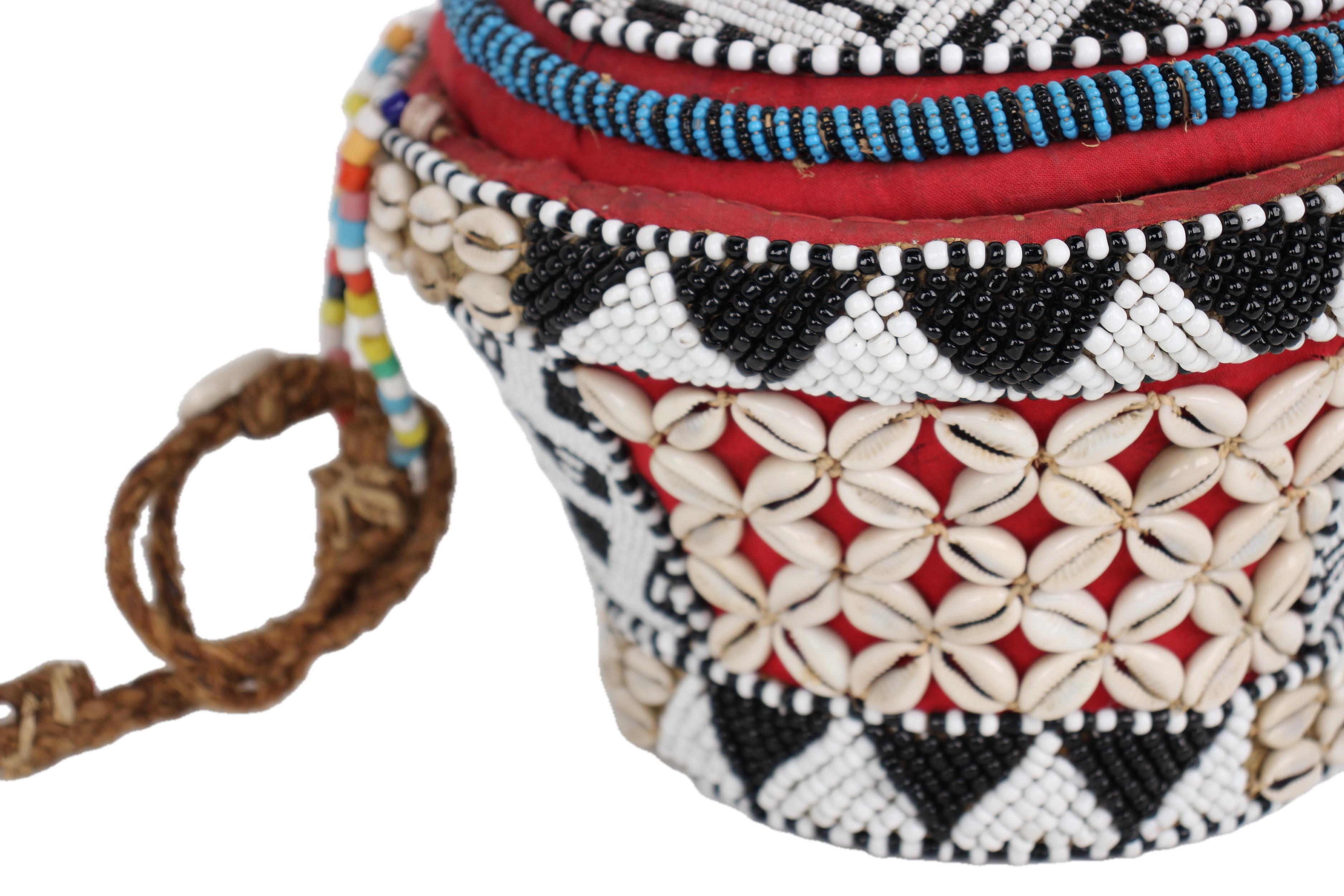 Kuba/Bakuba Tribe Beaded Artifacts ~9.1" Tall - New 2025