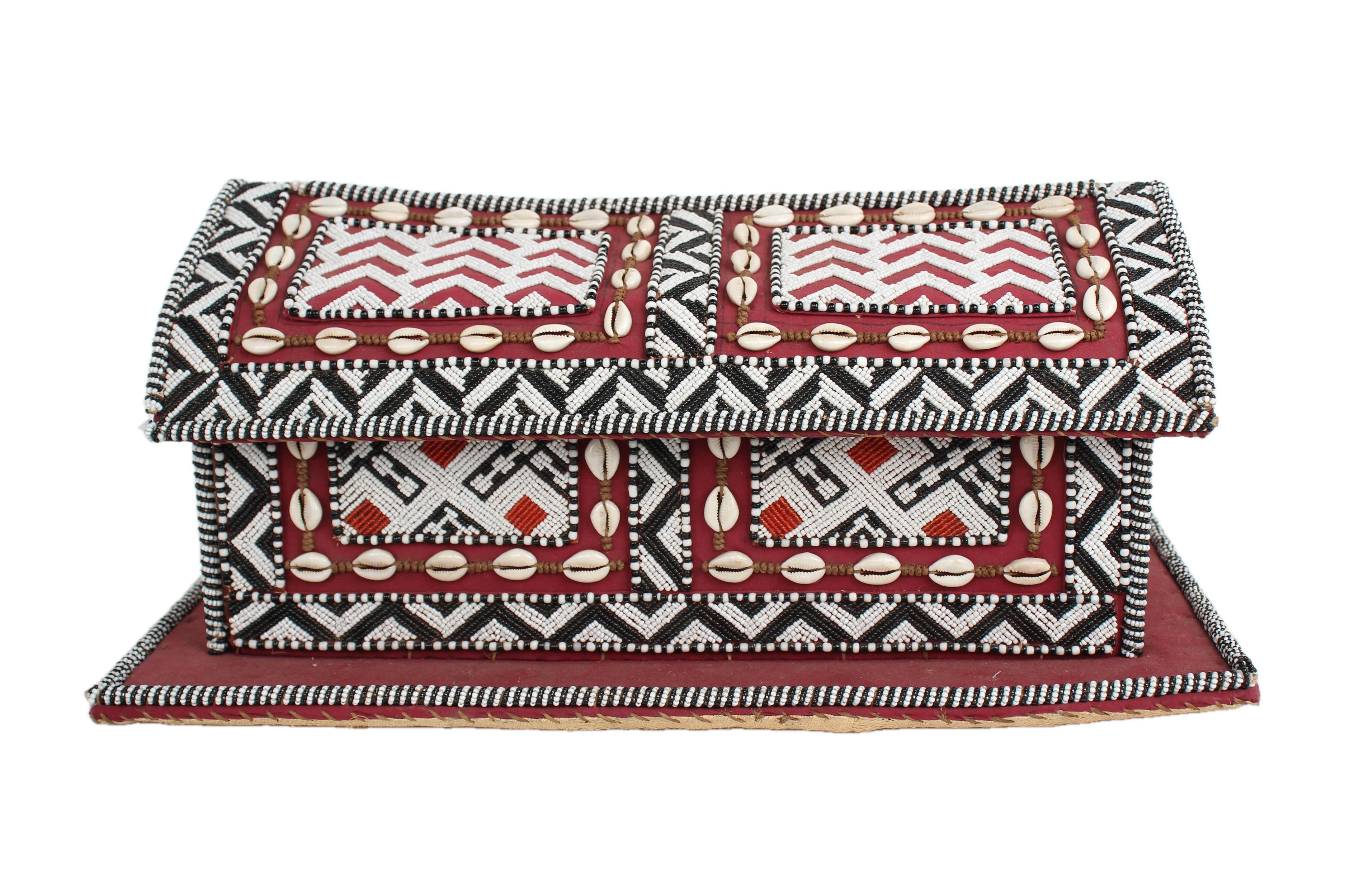 Kuba/Bakuba Tribe Beaded Artifacts ~7.9" Tall - New 2025