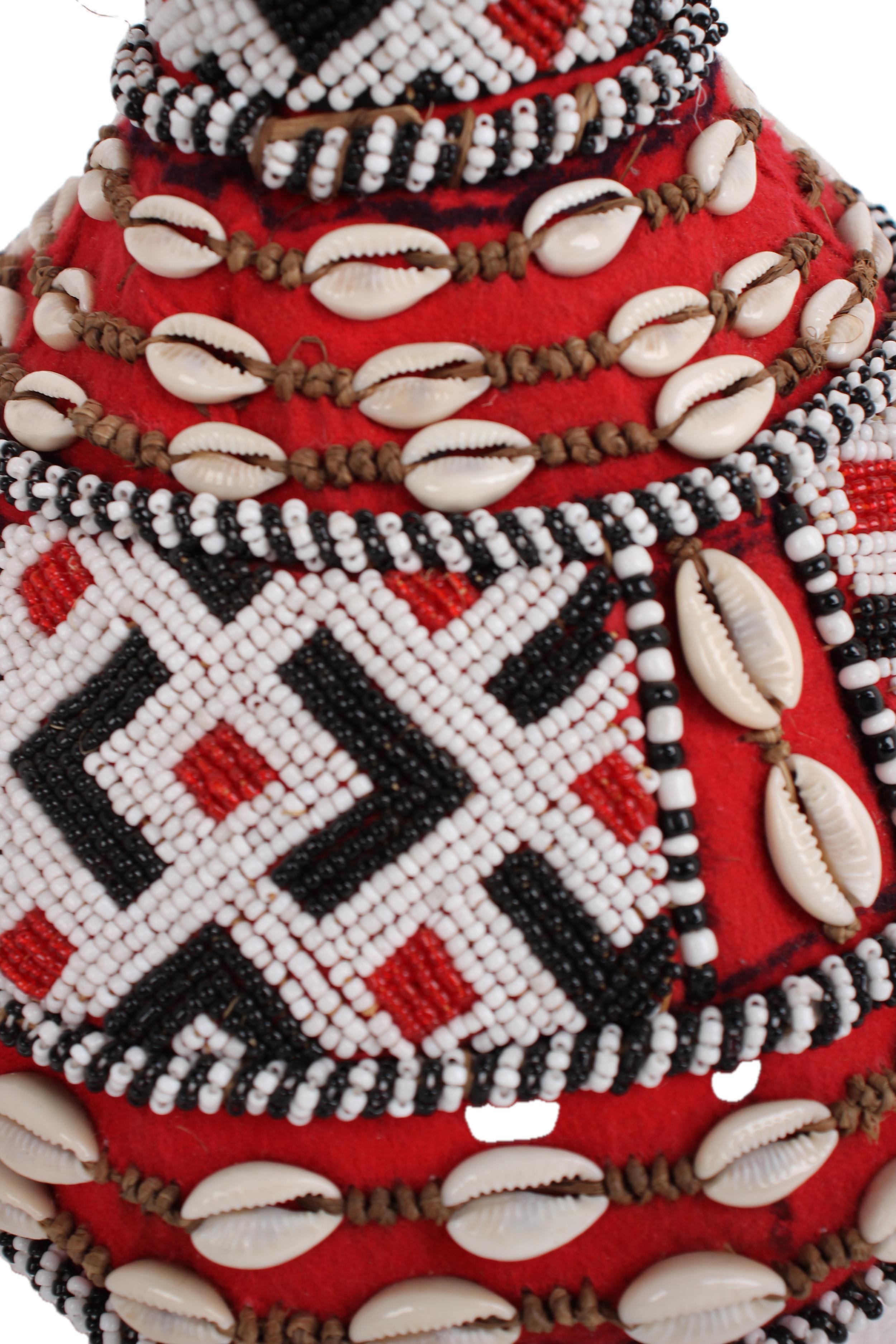 Kuba/Bakuba Tribe Beaded Artifacts ~20.9" Tall - New 2025 - Beaded Artifacts