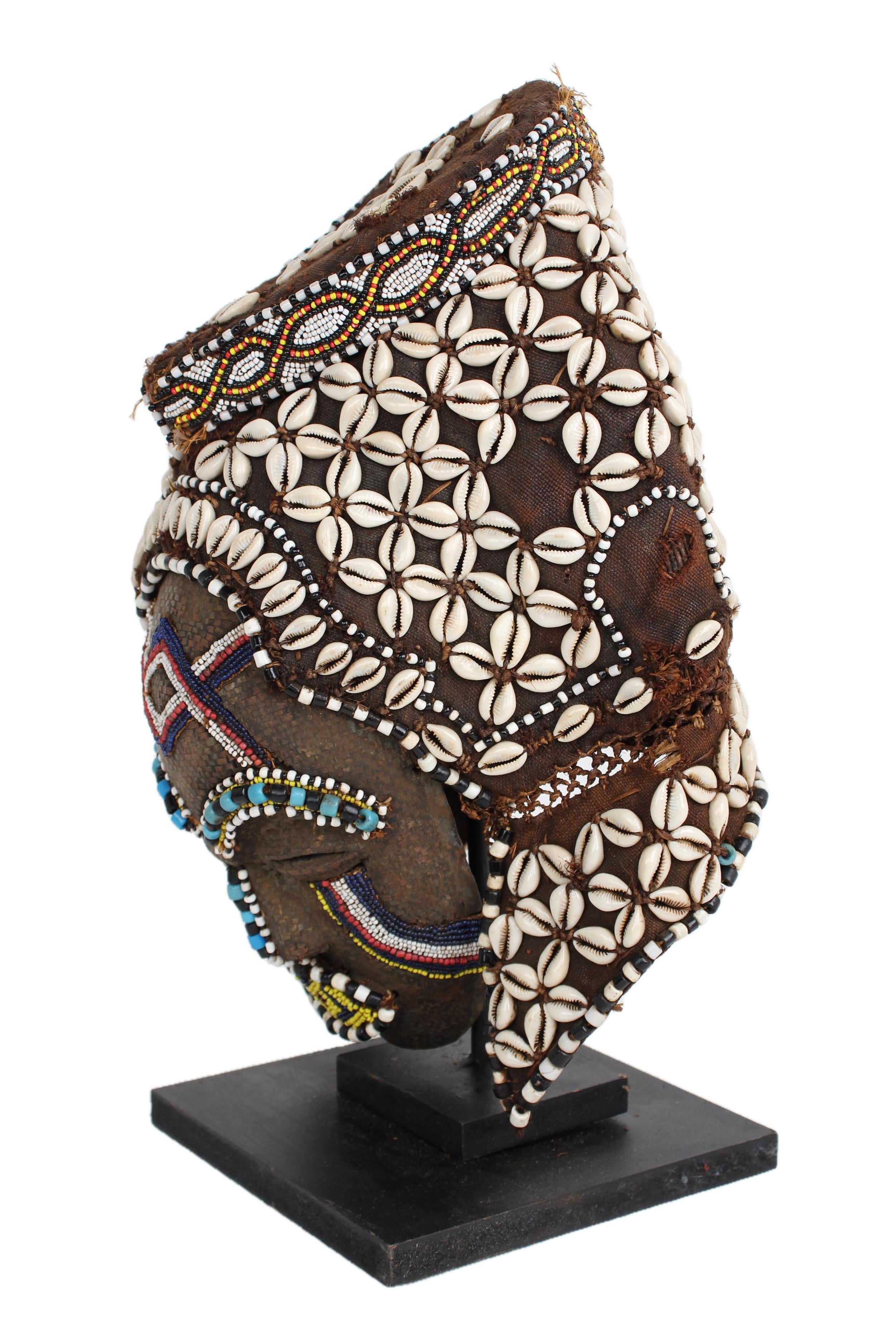 Kuba/Bakuba Tribe Mask ~19.3" Tall - New 2025 - West African Artifacts