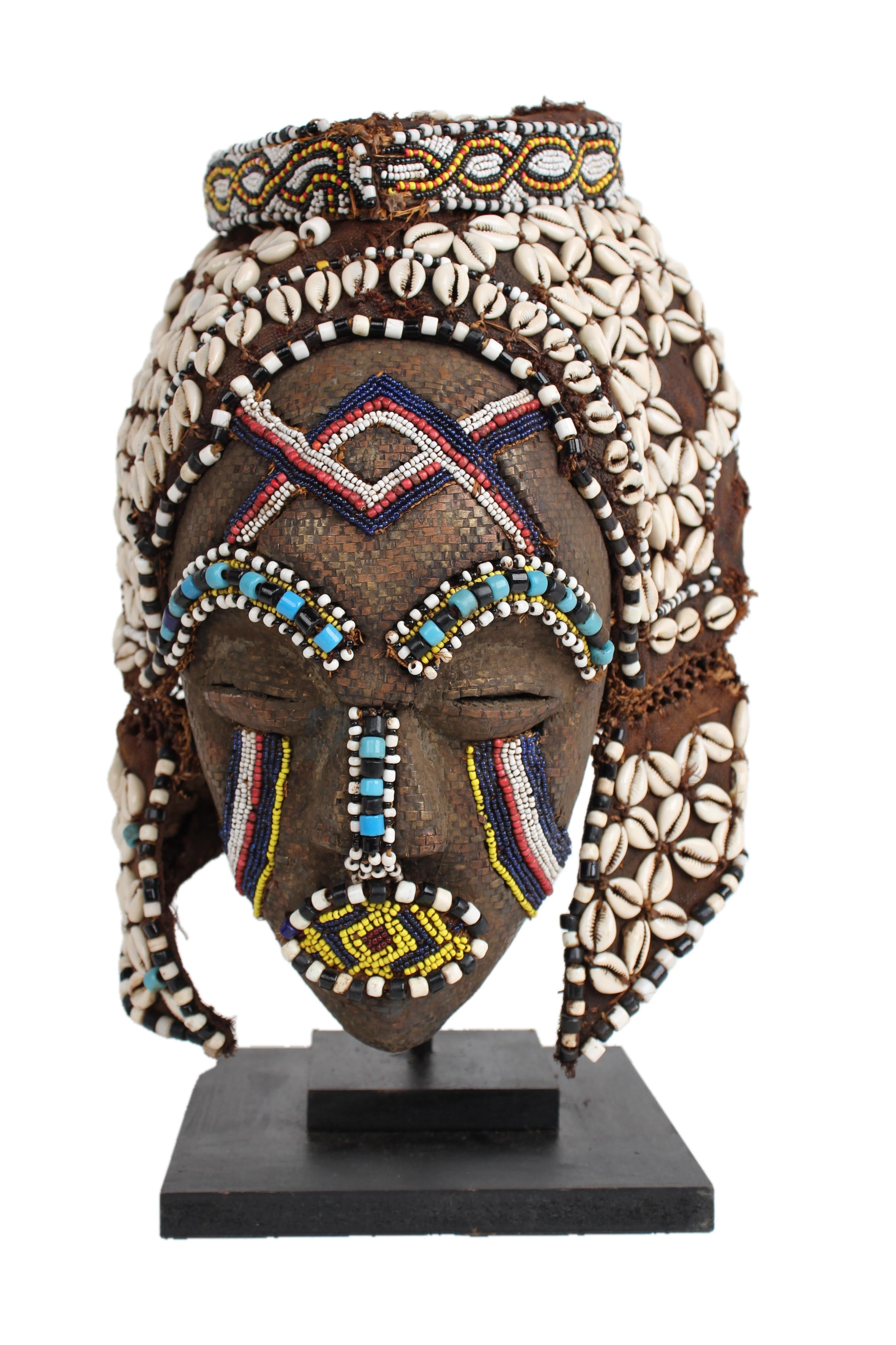 Kuba/Bakuba Tribe Mask ~19.3" Tall - New 2025 - West African Artifacts