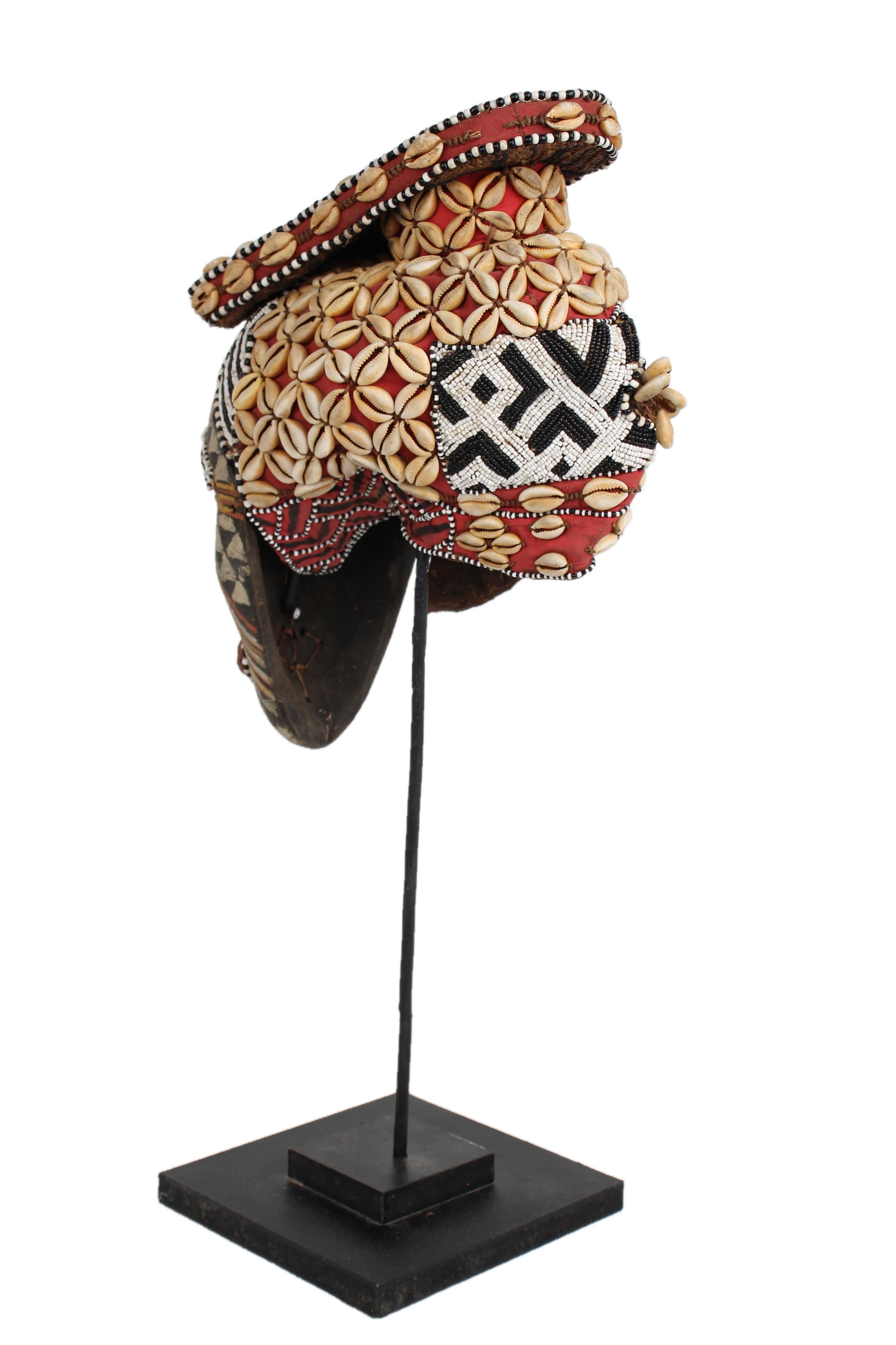 Kuba/Bakuba Tribe Mask ~24.4" Tall - New 2025 - West African Artifacts