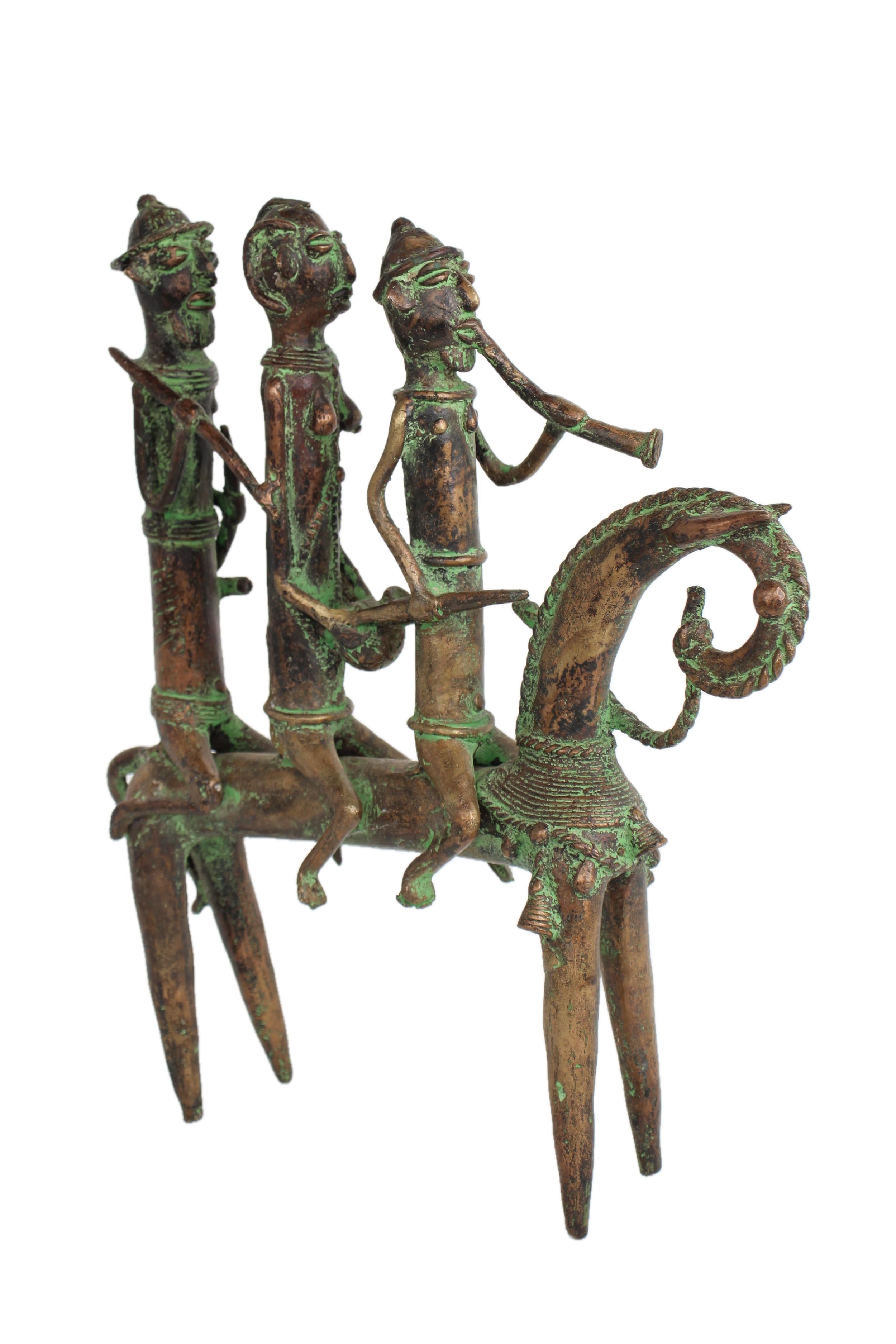 Sao/Kotoko Tribe Bronze Horsemen ~17.3" Tall - New 2025
