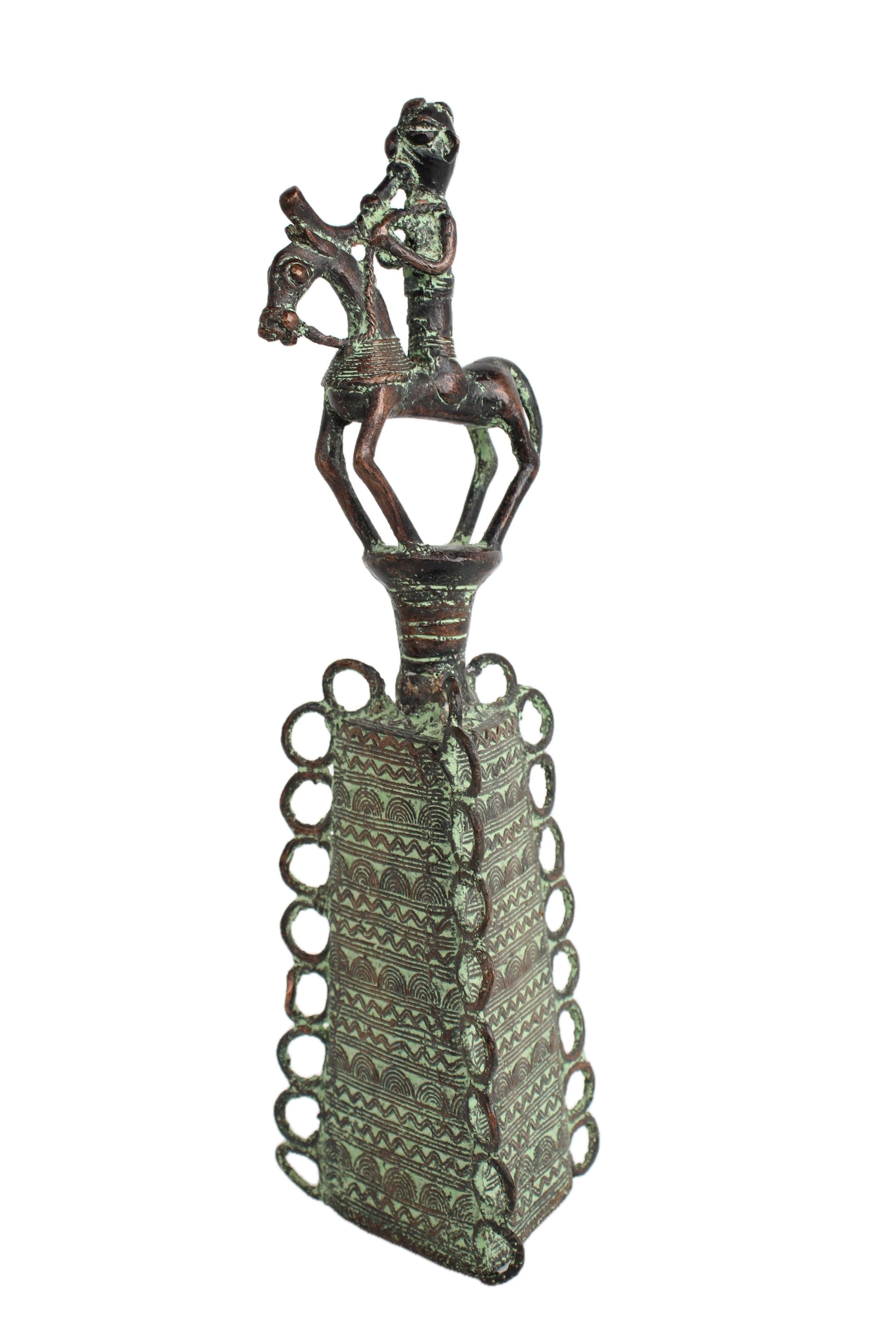 Sao/Kotoko Tribe Bronze Bell ~15.4" Tall - New 2025