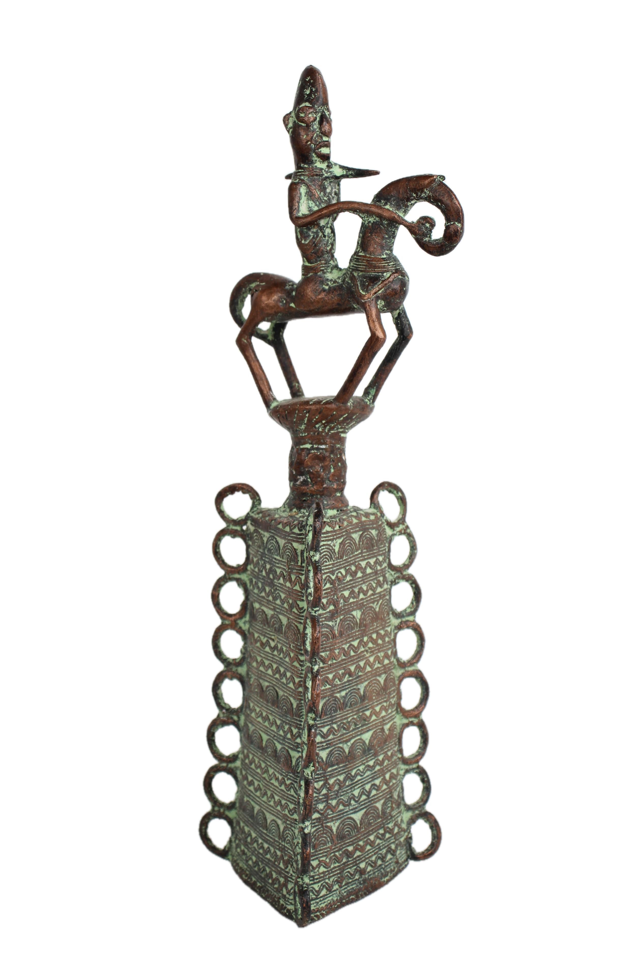 Sao/Kotoko Tribe Bronze Bell ~15.7" Tall - New 2025