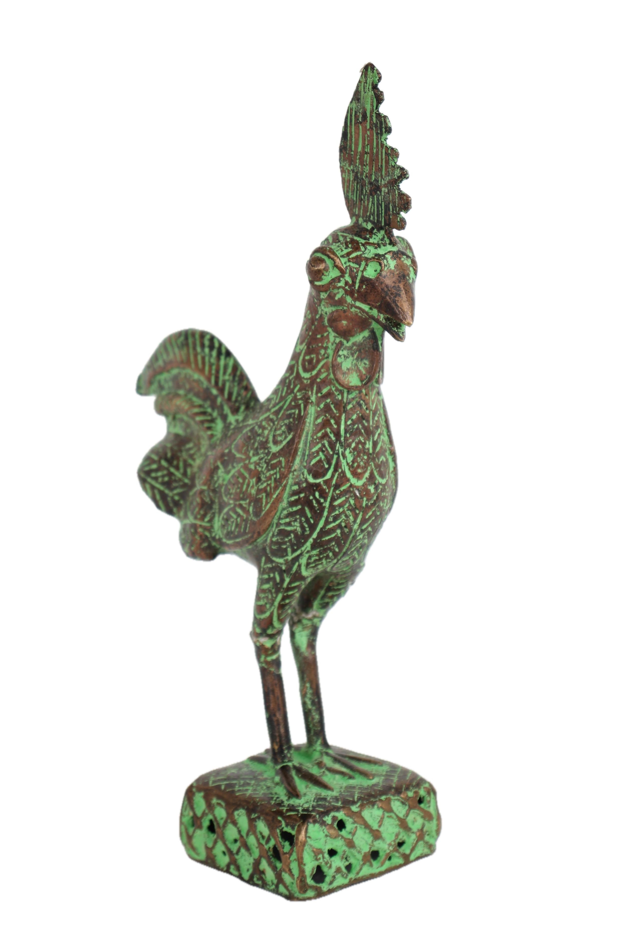 Tikar Tribe Bronze Chicken ~13.0" Tall - New 2025