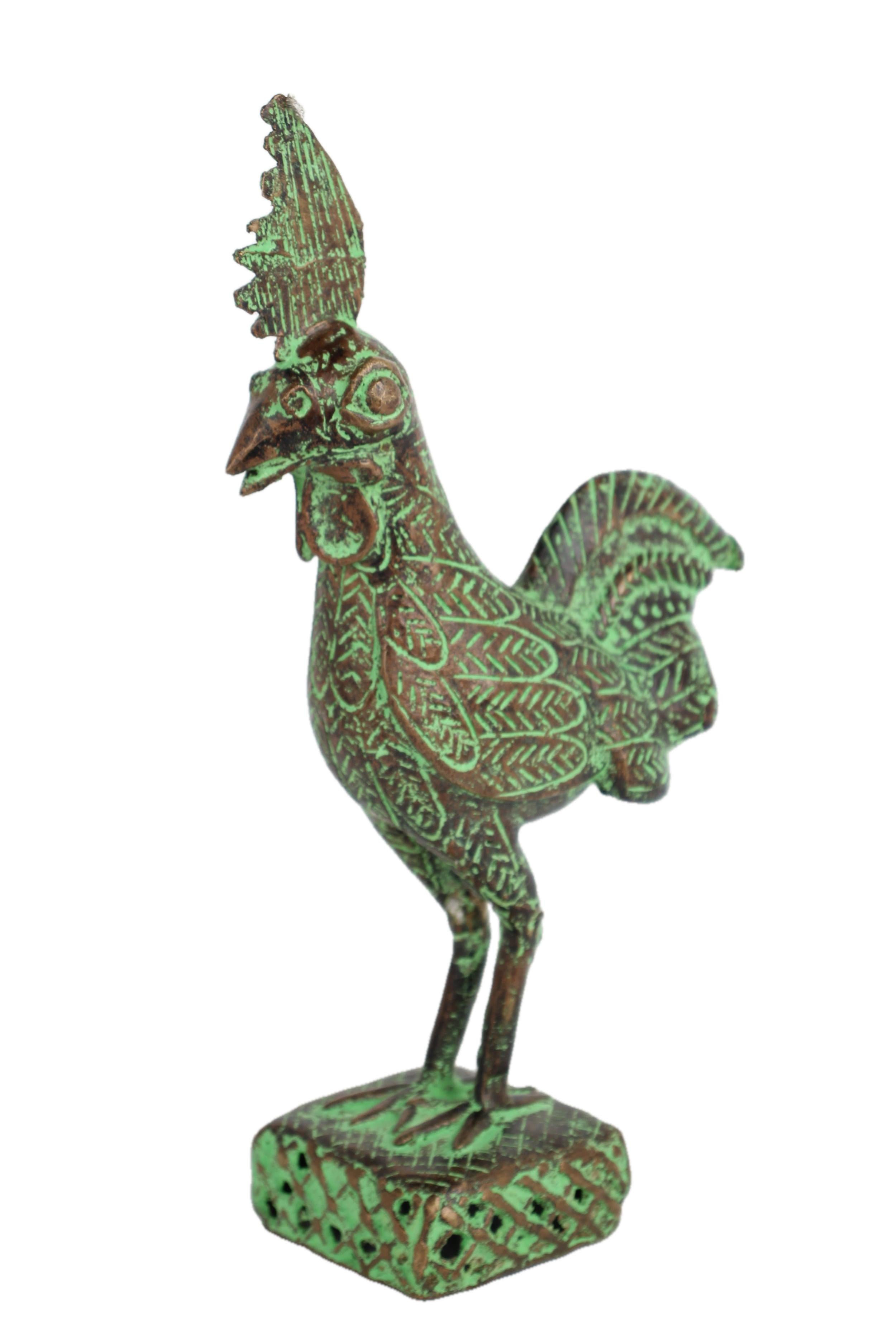 Tikar Tribe Bronze Chicken ~13.0" Tall - New 2025