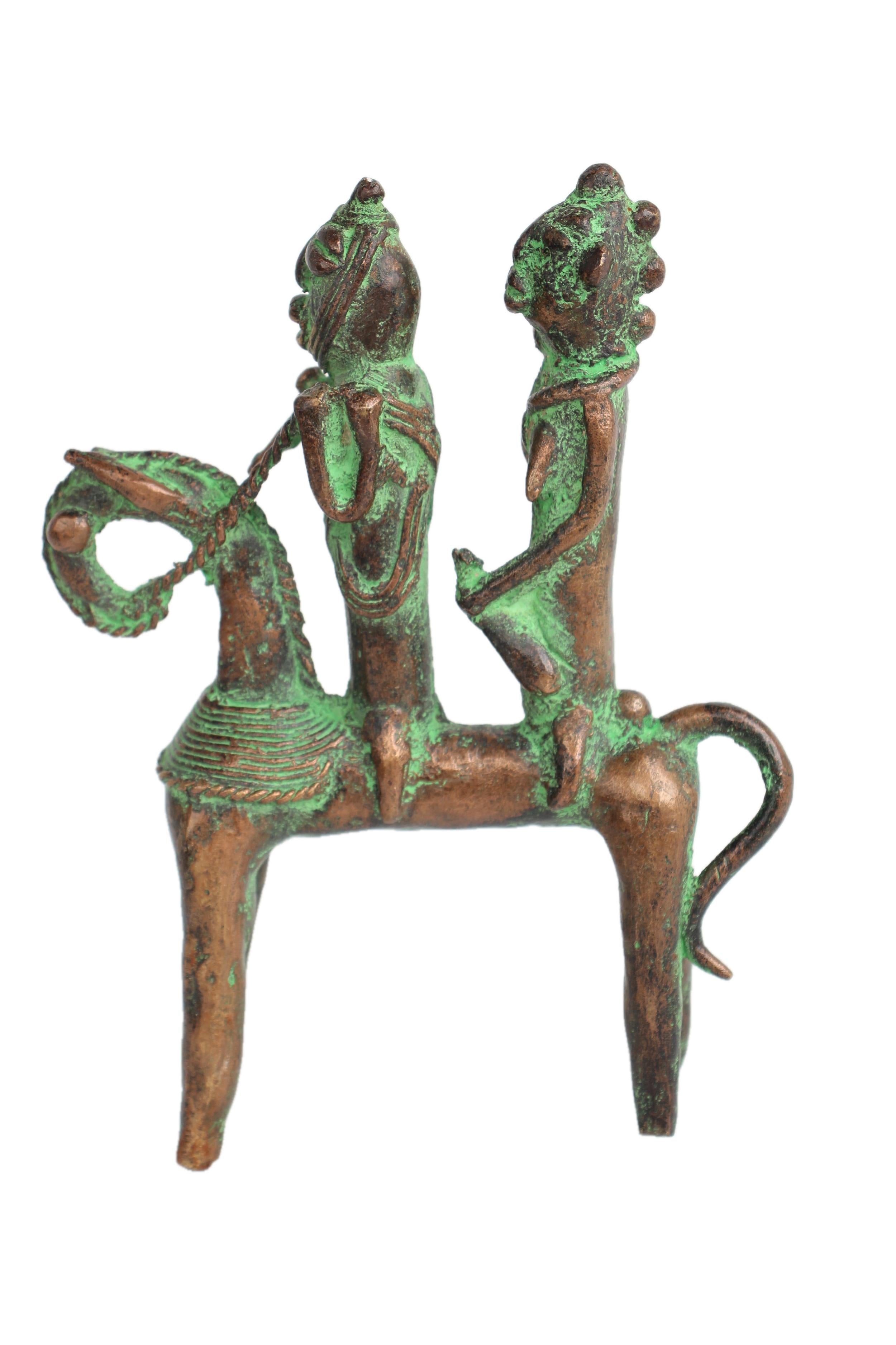 Sao/Kotoko Tribe Bronze Horsemen ~9.1" Tall - New 2025 - West African Artifacts