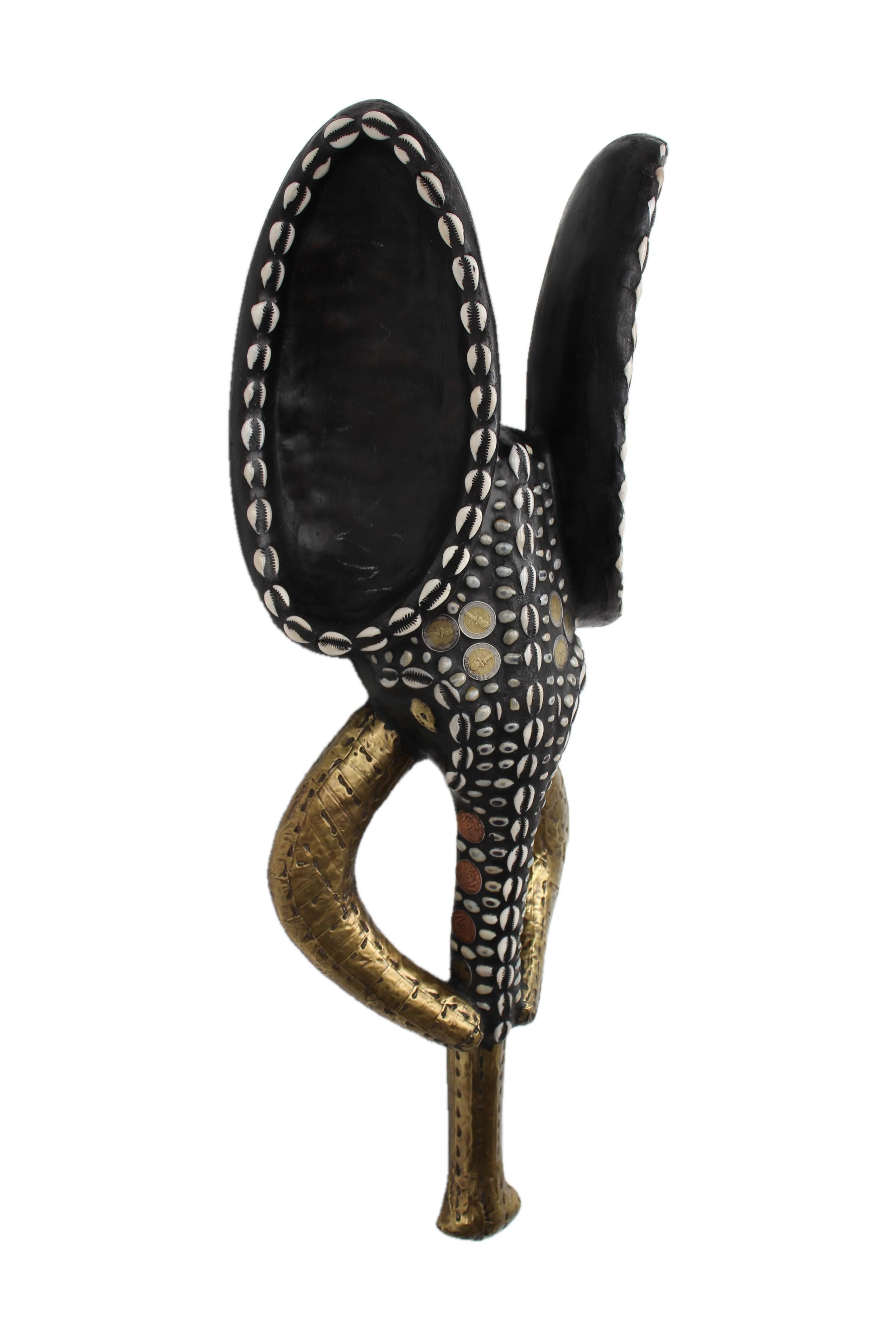 Babanki Tribe Elephant Mask ~27.6" Tall - New 2025 - West African Artifacts