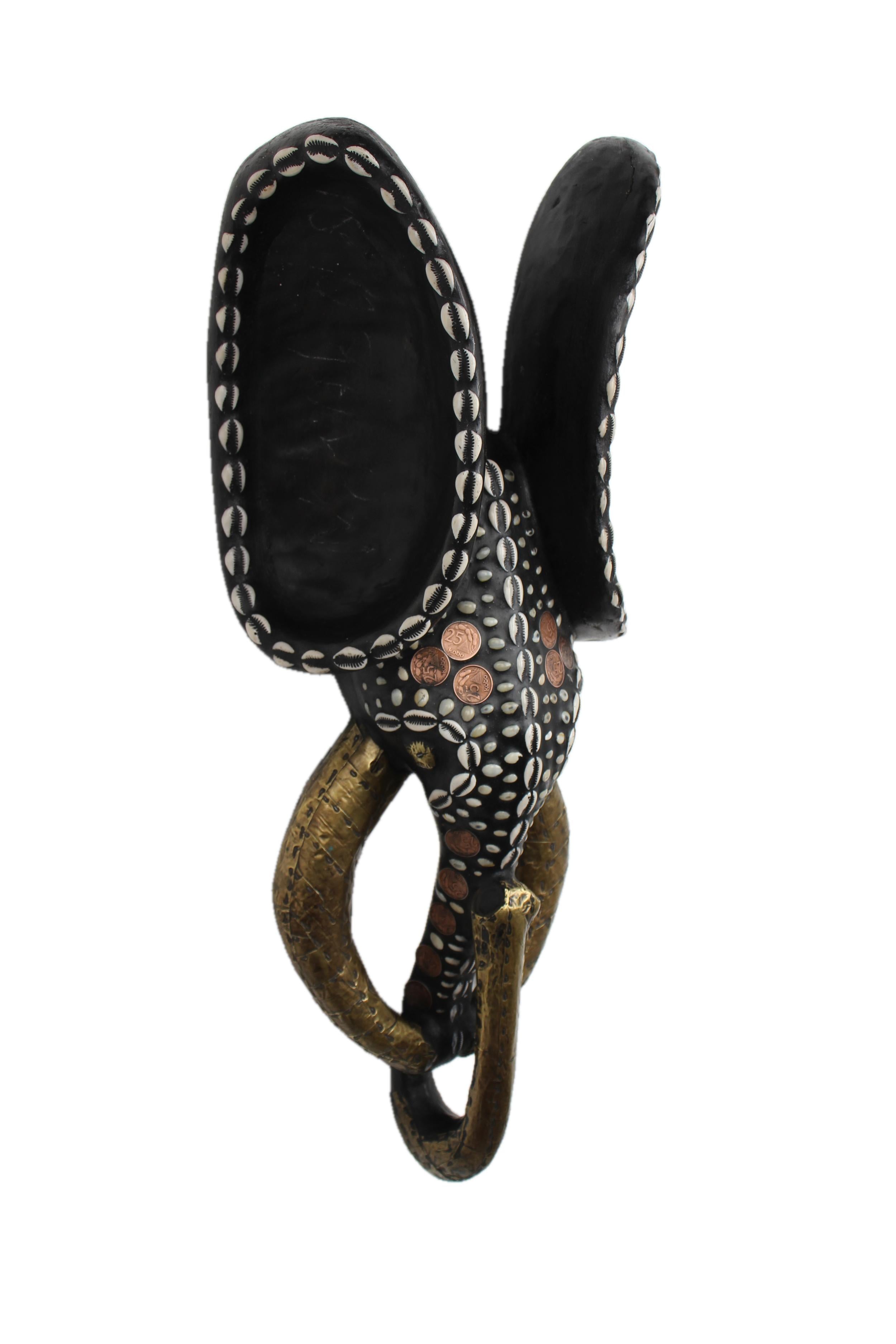 Babanki Tribe Elephant Mask ~26.8" Tall - New 2025 - West African Artifacts