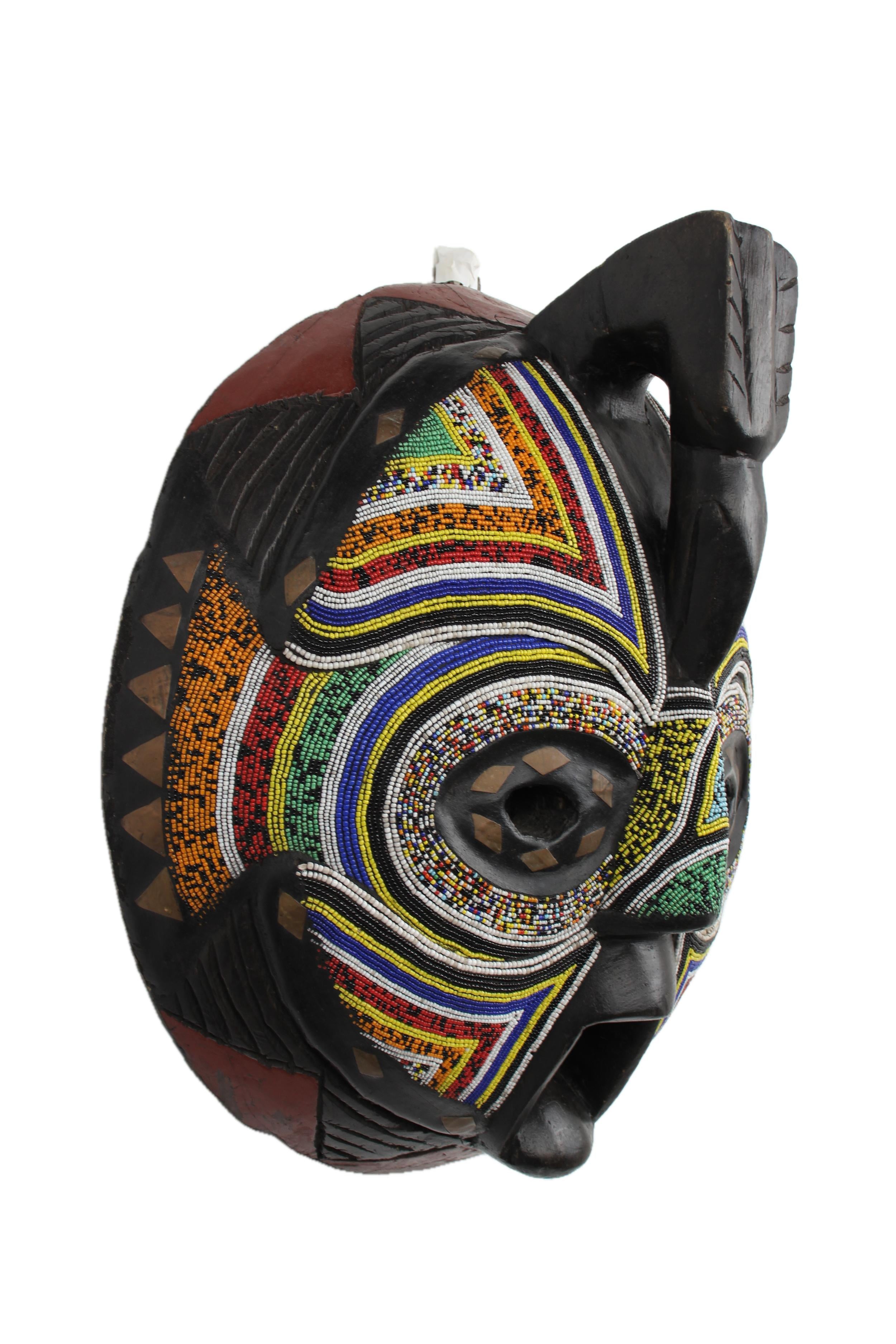 Ashanti Tribe Mask ~21.3" Tall - New 2025 - West African Artifacts