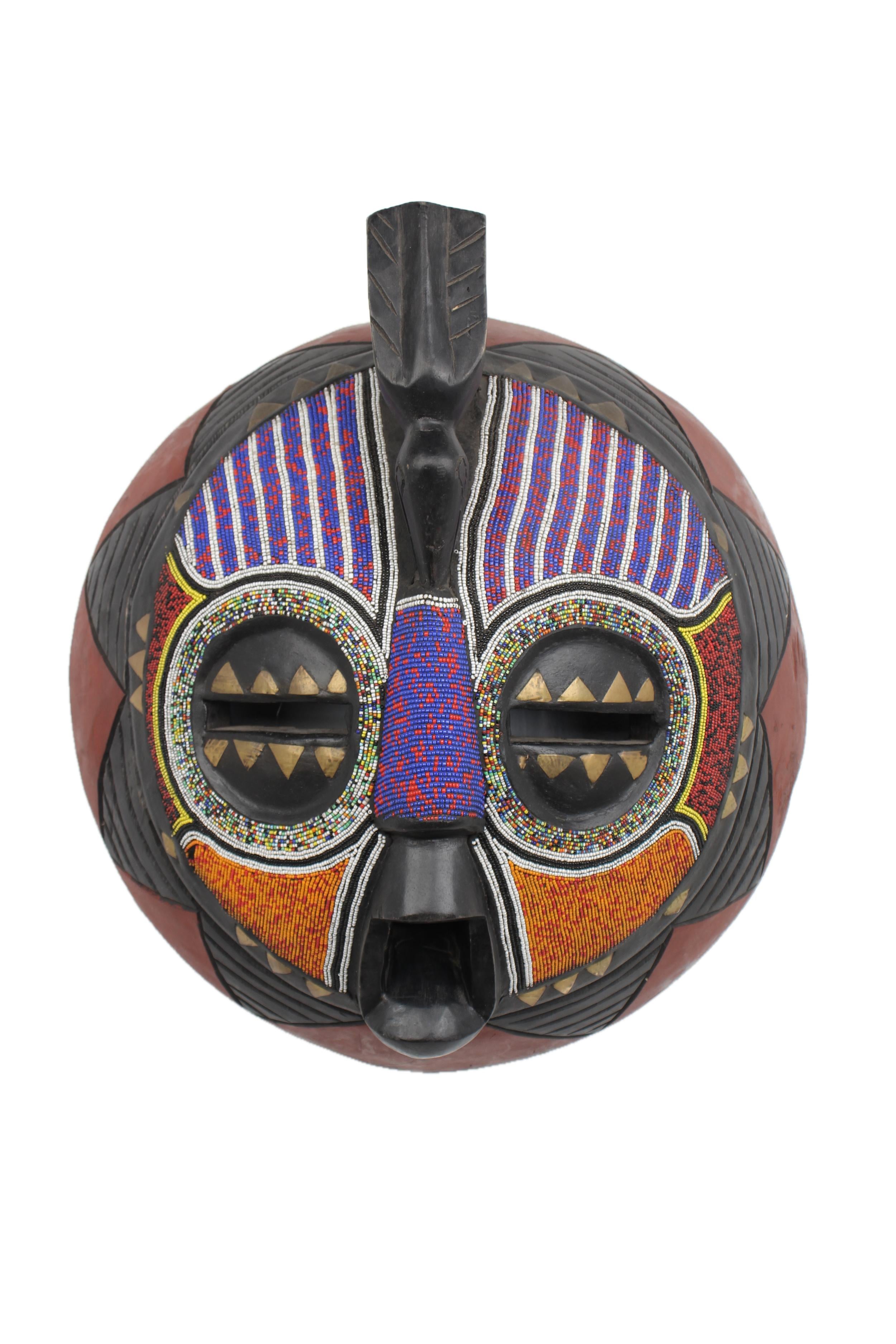 Ashanti Tribe Mask ~23.6" Tall - New 2025