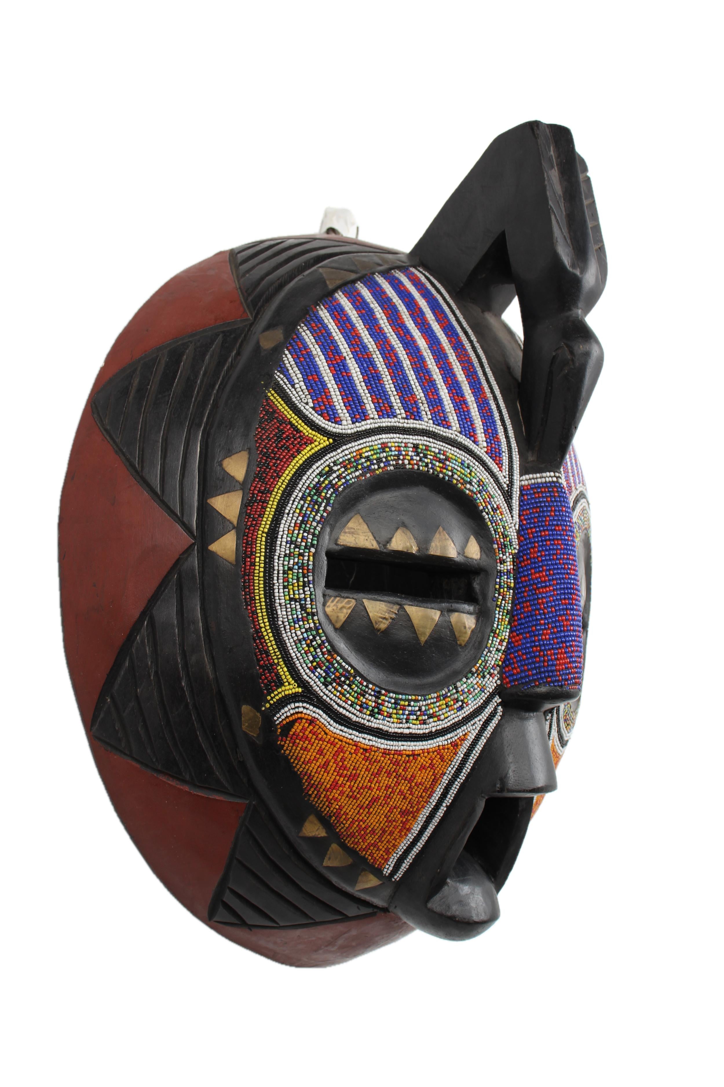 Ashanti Tribe Mask ~23.6" Tall - New 2025 - West African Artifacts