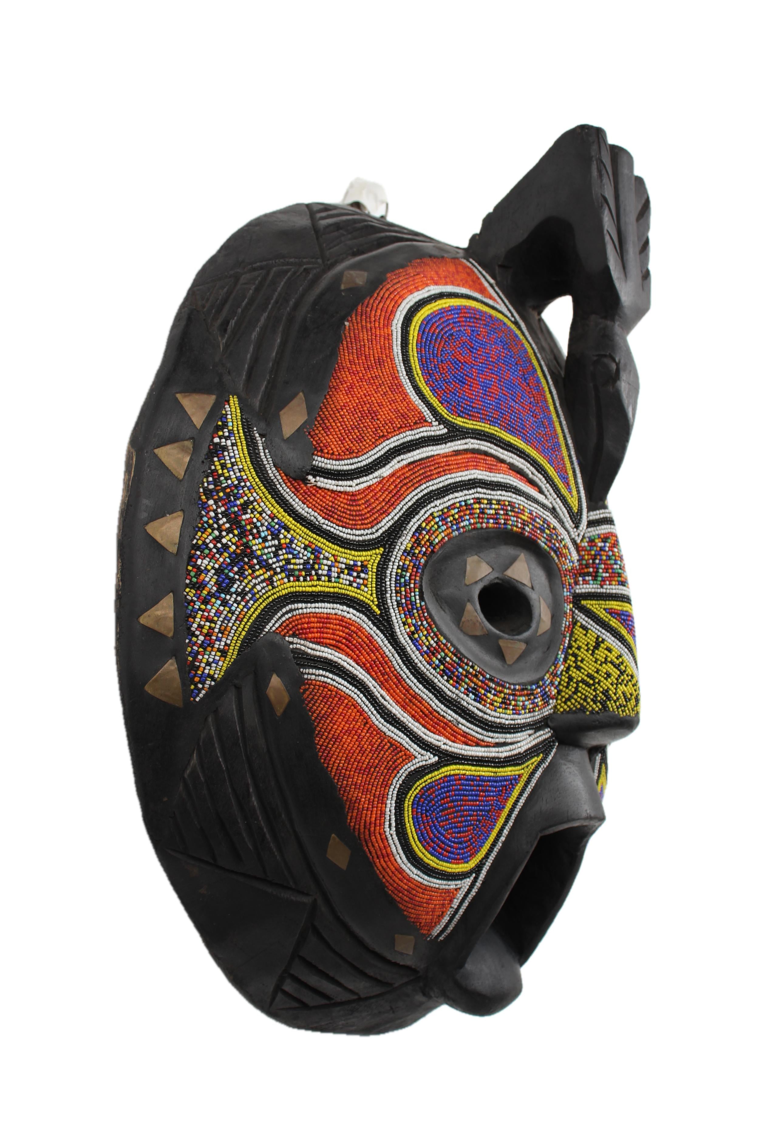 Ashanti Tribe Mask ~22.4" Tall - New 2025 - West African Artifacts
