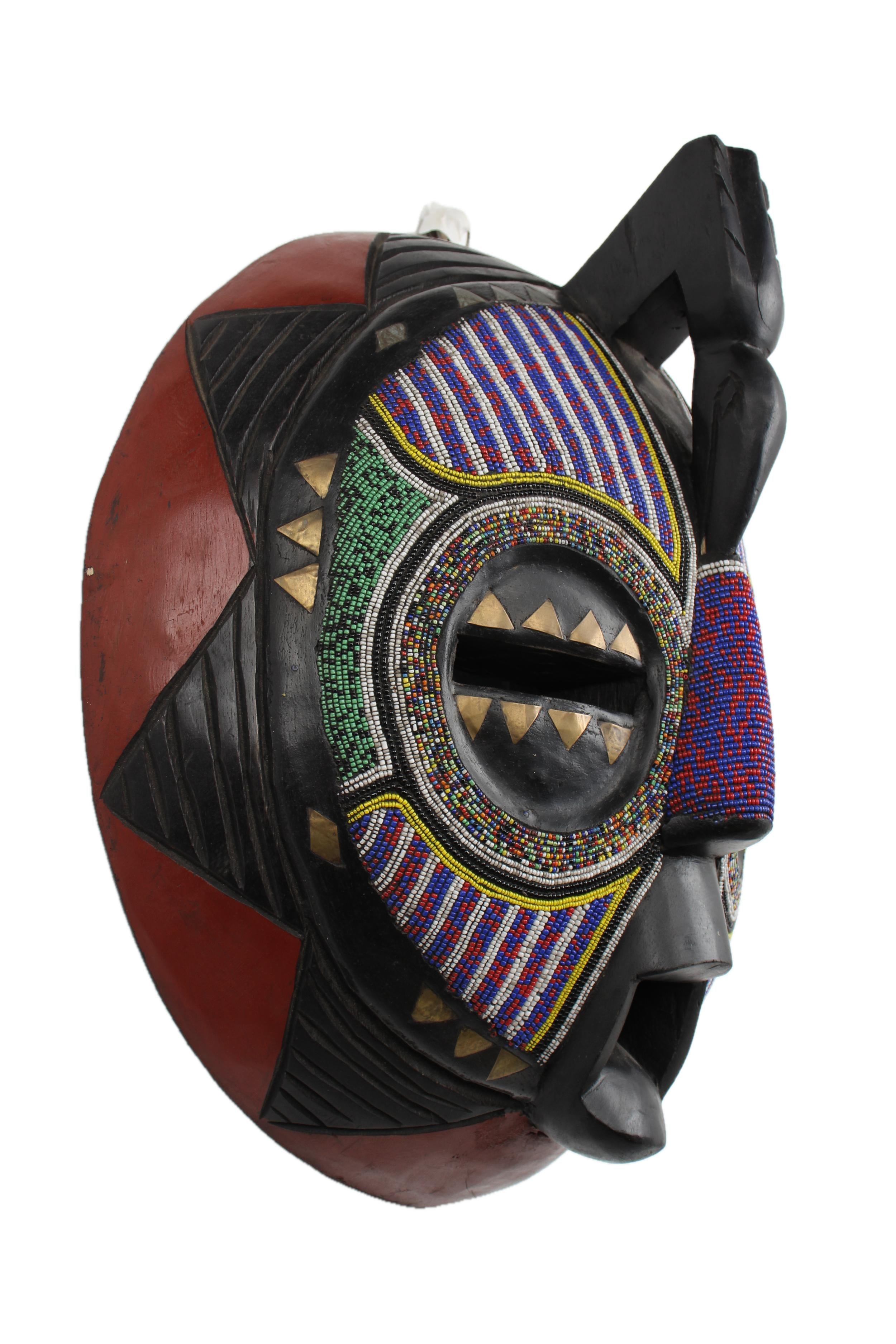 Ashanti Tribe Mask ~22.4" Tall - New 2025 - West African Artifacts