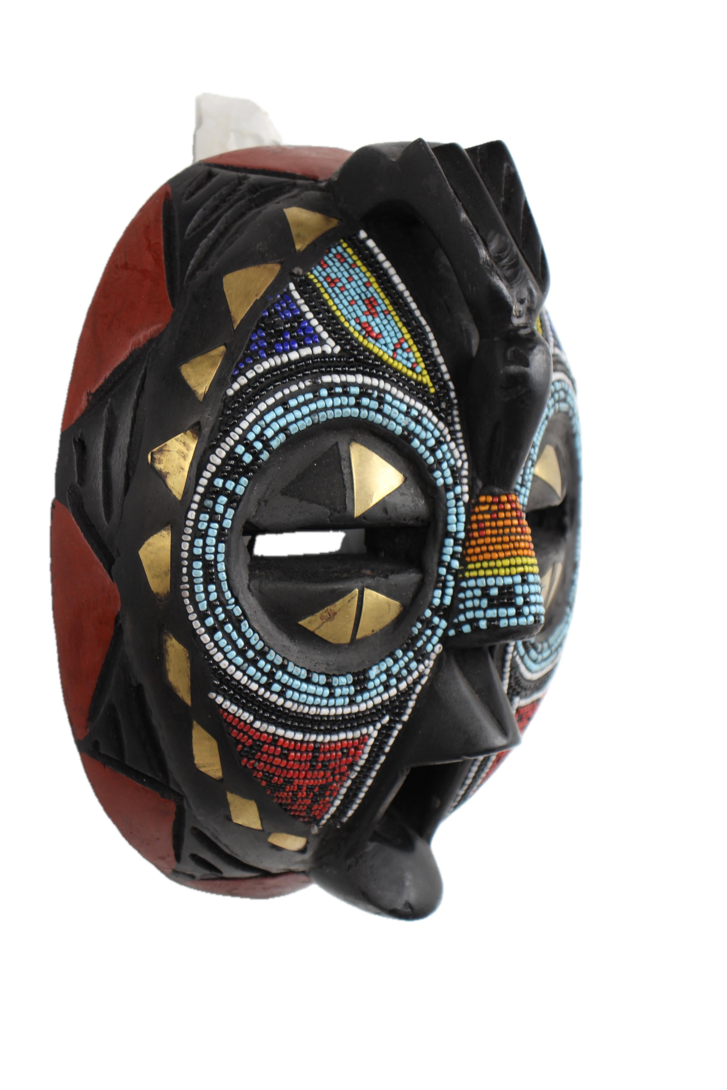 Ashanti Tribe Mask ~9.8" Tall - New 2025 - West African Artifacts