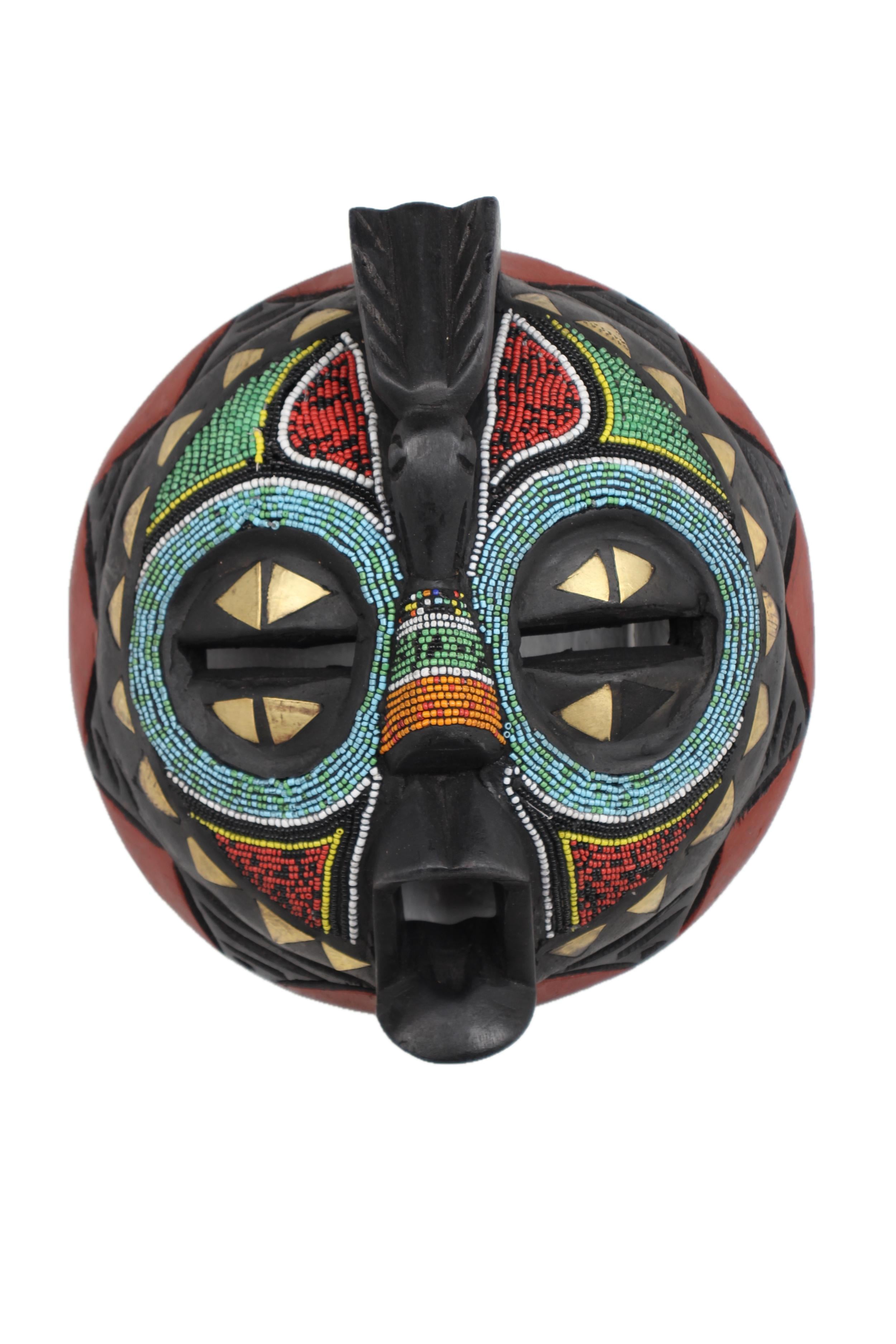Ashanti Tribe Mask ~9.8" Tall - New 2025