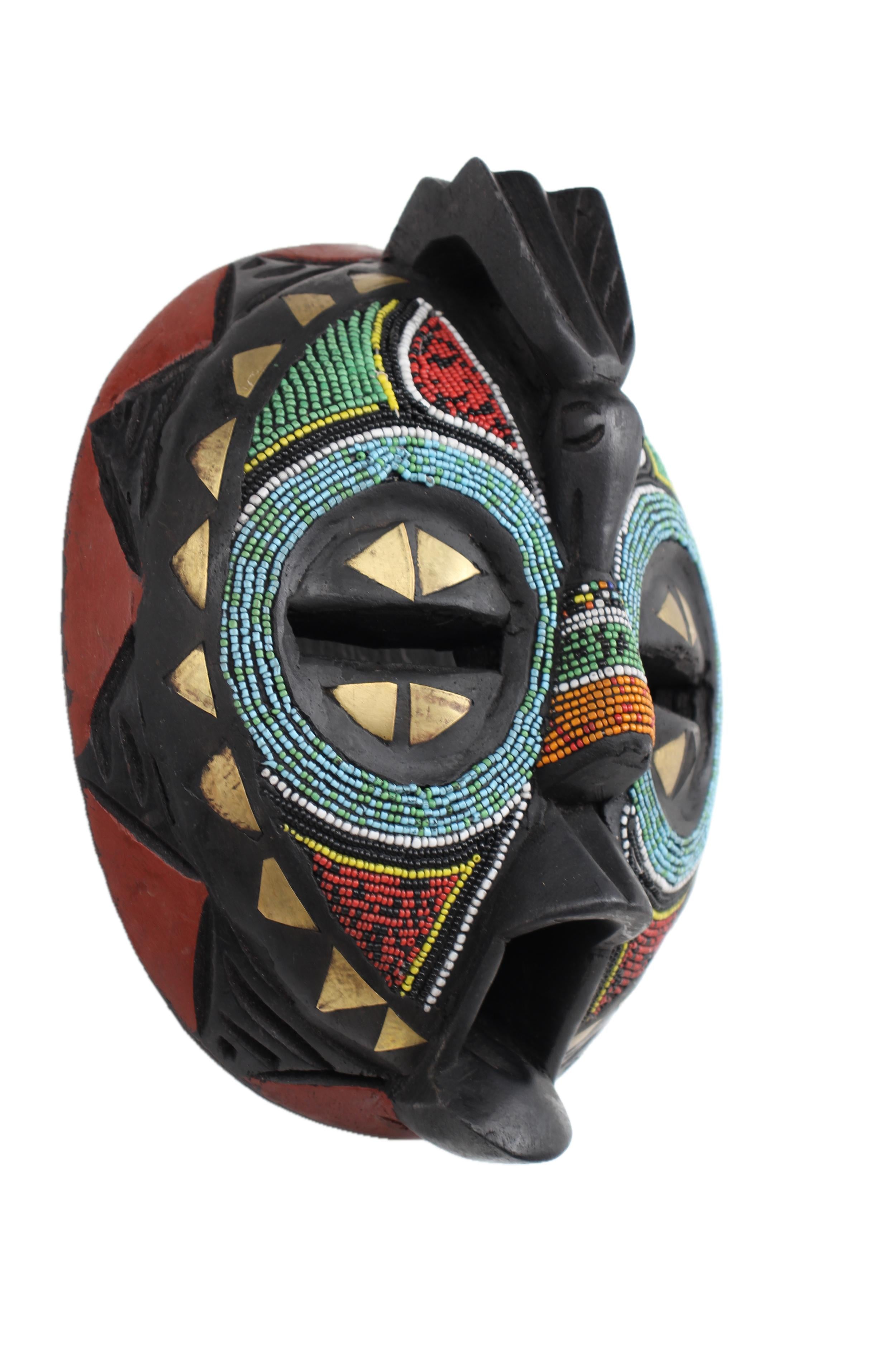 Ashanti Tribe Mask ~9.8" Tall - New 2025 - West African Artifacts