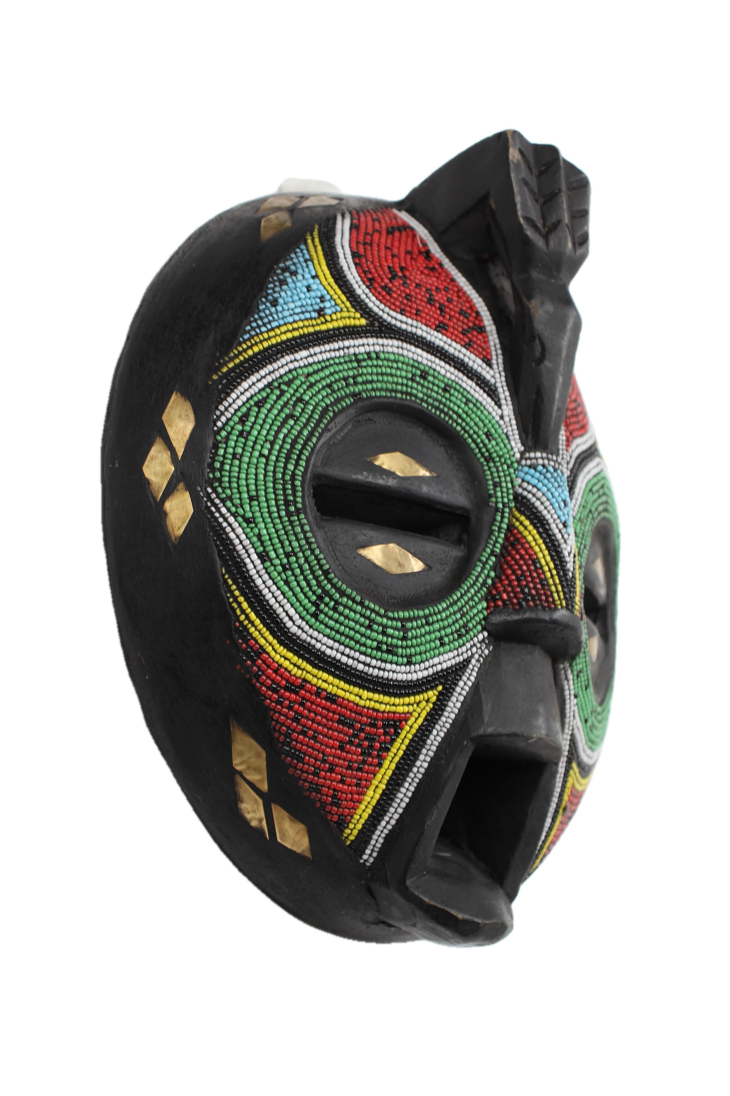 Ashanti Tribe Mask ~9.8" Tall - New 2025 - West African Artifacts