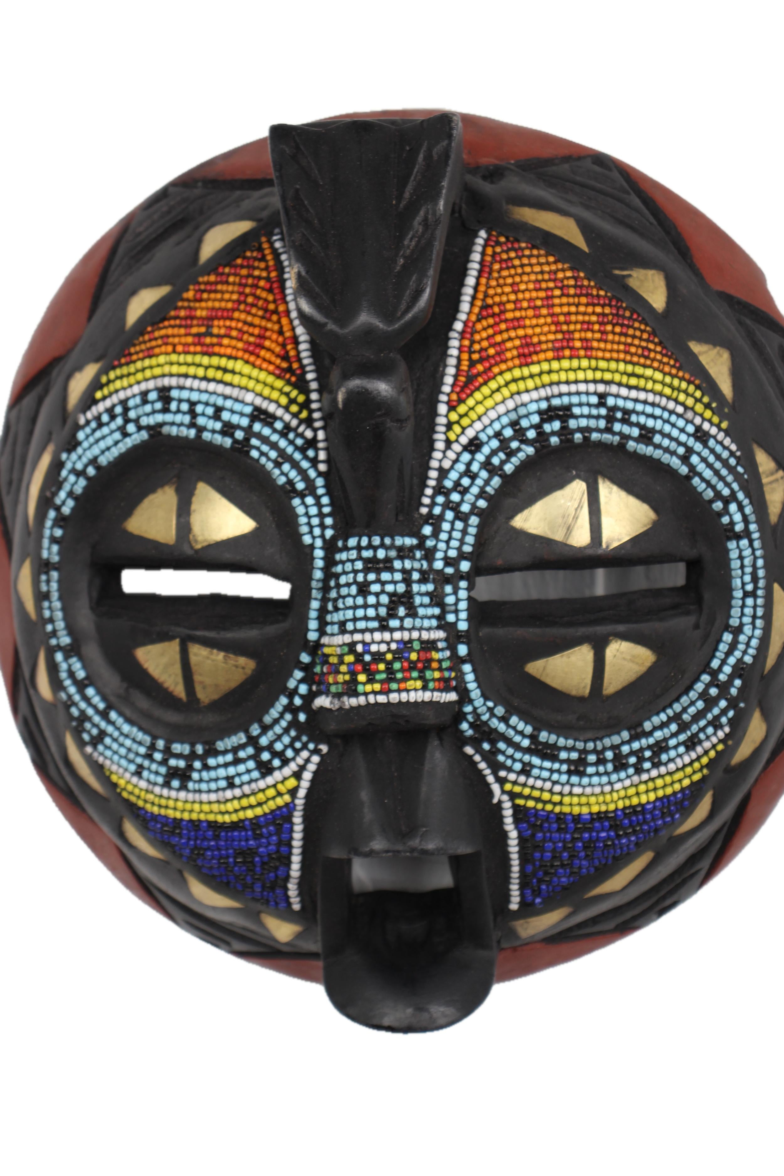 Ashanti Tribe Mask ~9.8" Tall - New 2025