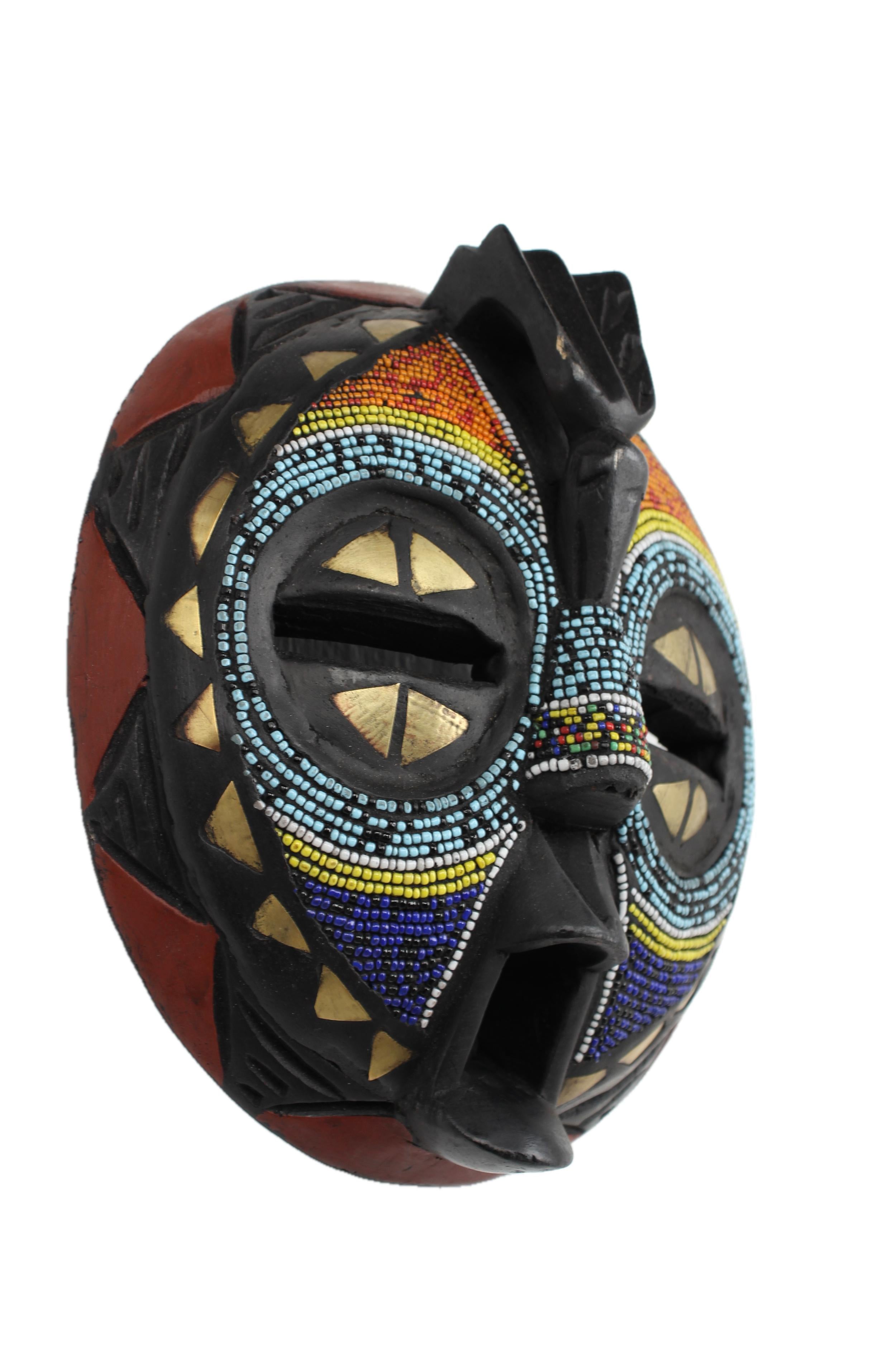 Ashanti Tribe Mask ~9.8" Tall - New 2025 - West African Artifacts