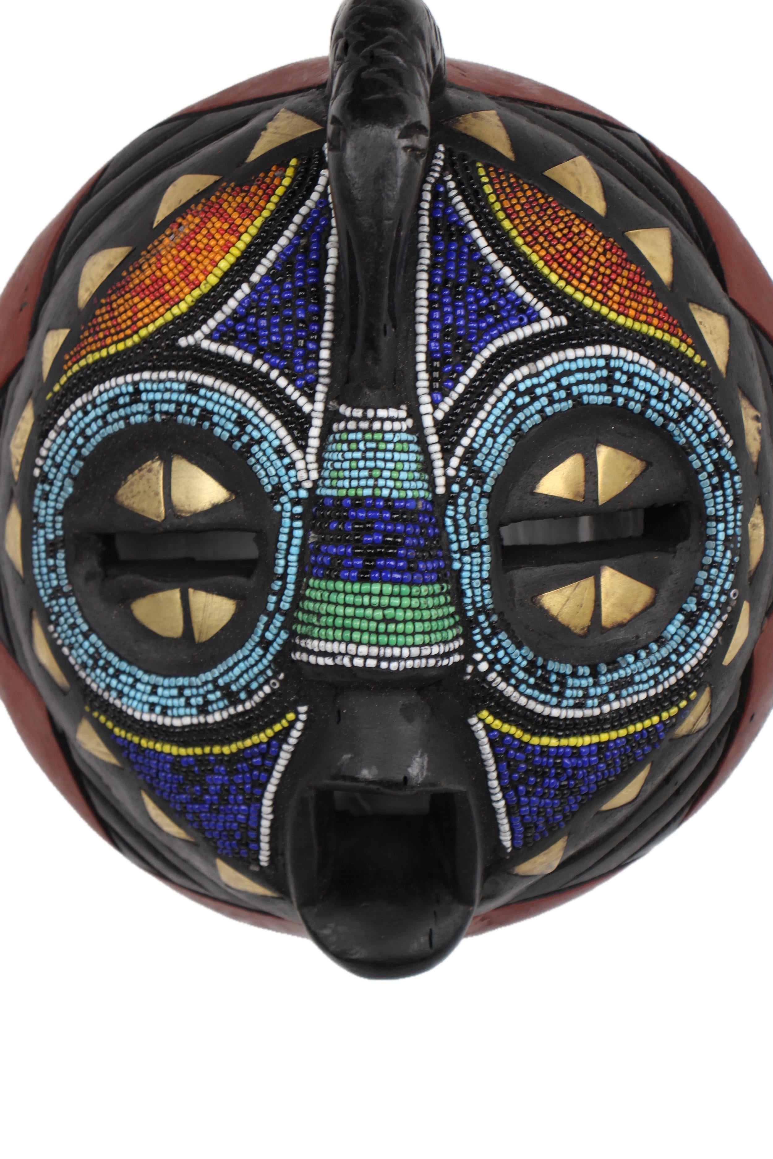 Ashanti Tribe Mask ~9.8" Tall - New 2025