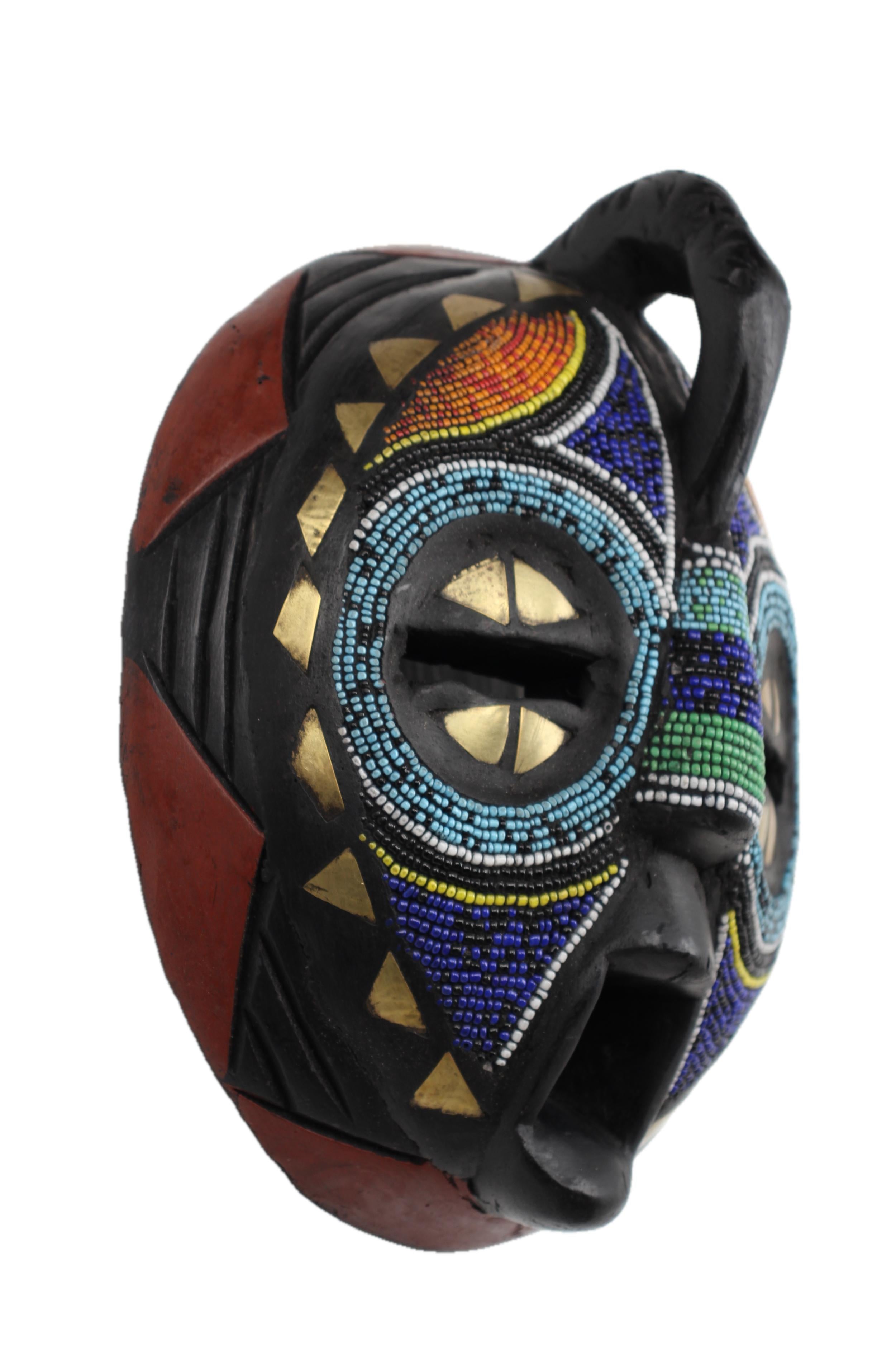 Ashanti Tribe Mask ~9.8" Tall - New 2025 - West African Artifacts