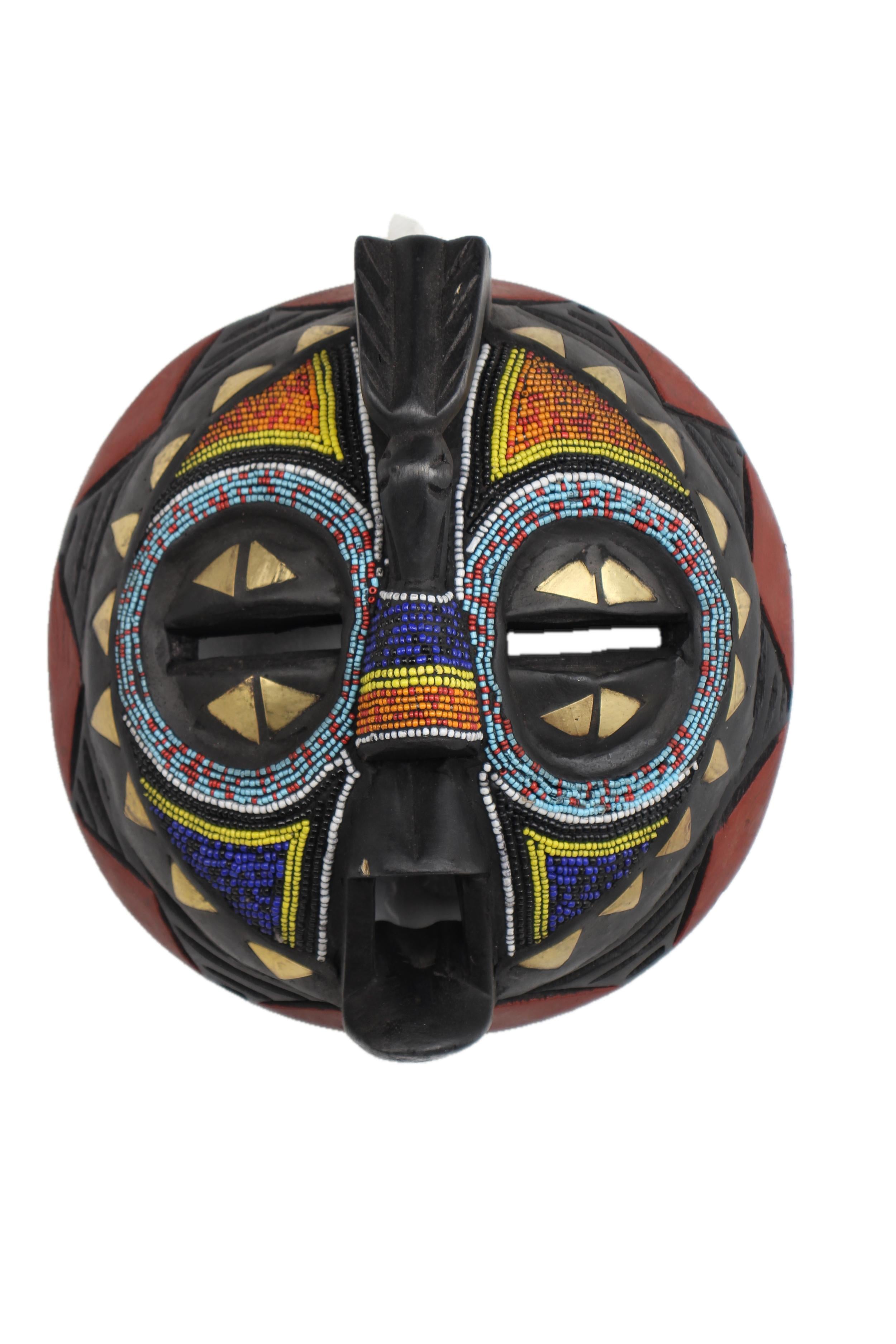 Ashanti Tribe Mask ~9.8" Tall - New 2025
