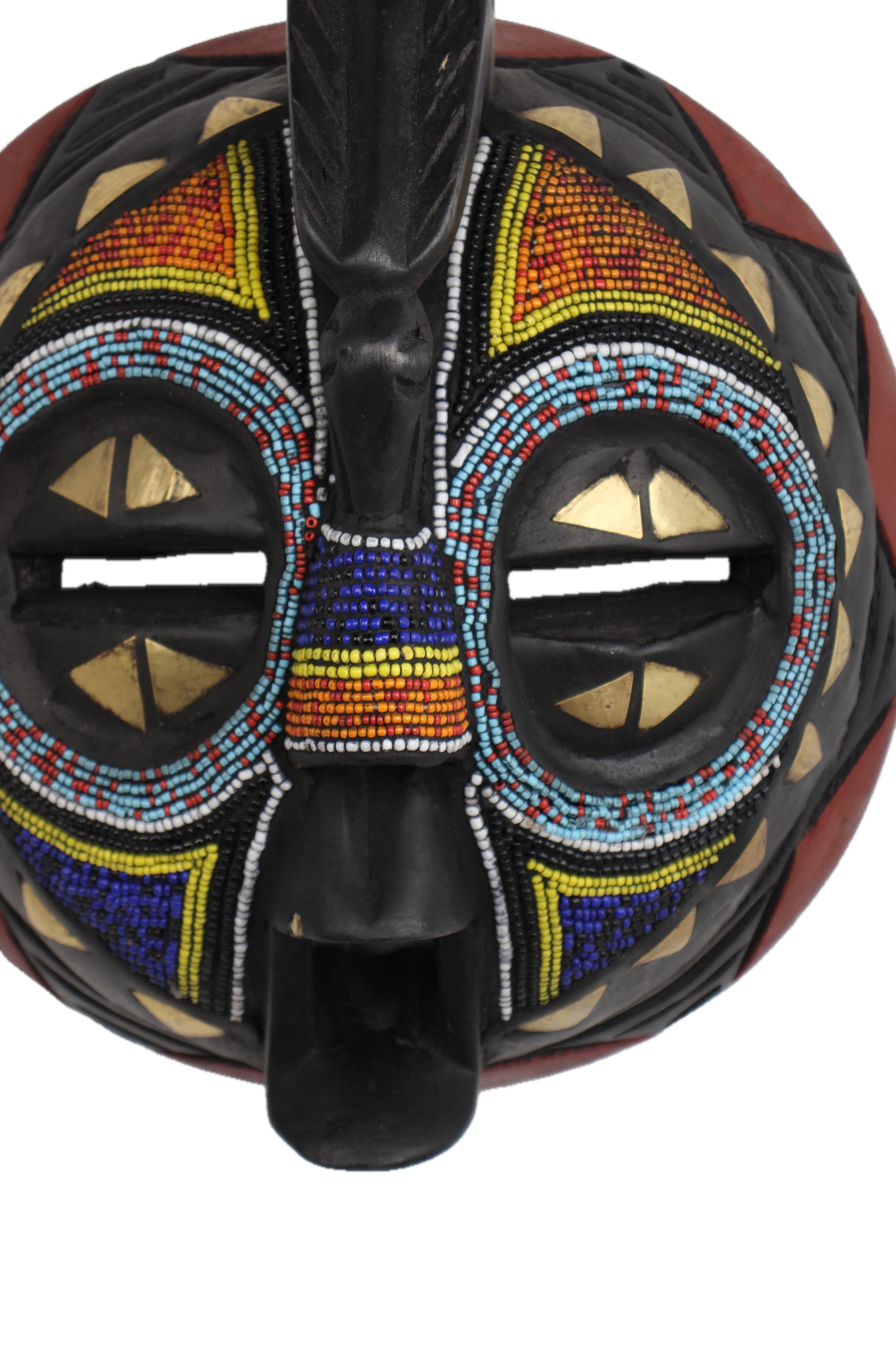 Ashanti Tribe Mask ~9.8" Tall - New 2025