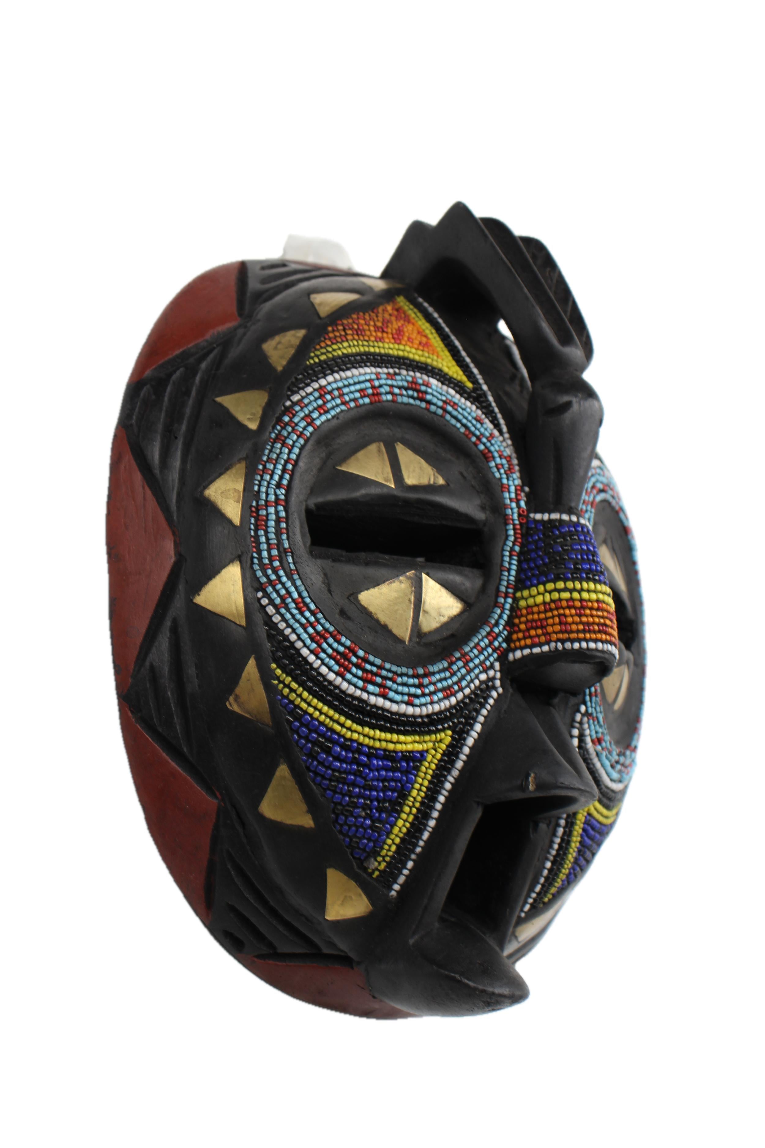 Ashanti Tribe Mask ~9.8" Tall - New 2025 - West African Artifacts