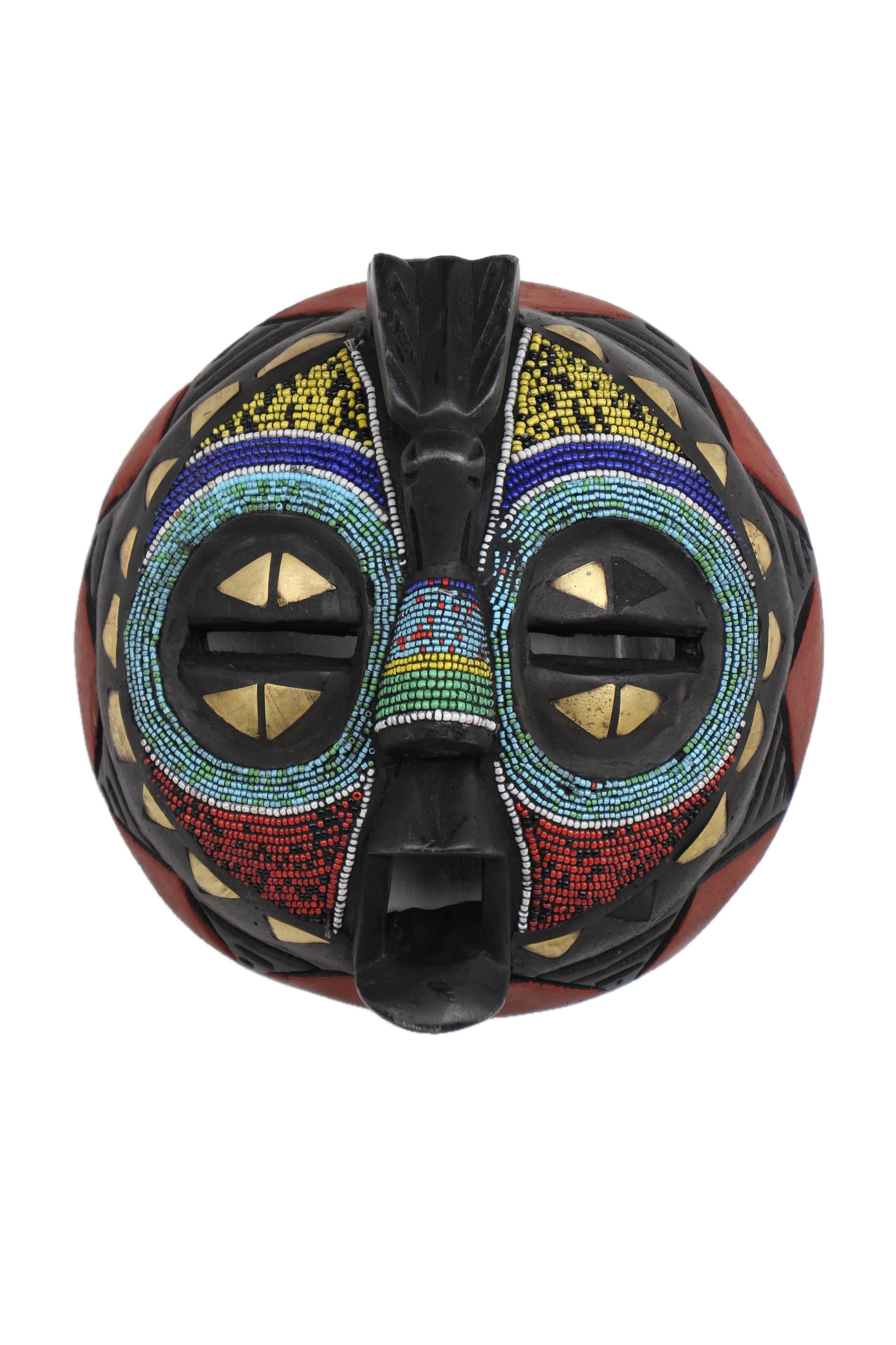 Ashanti Tribe Mask ~9.8" Tall - New 2025