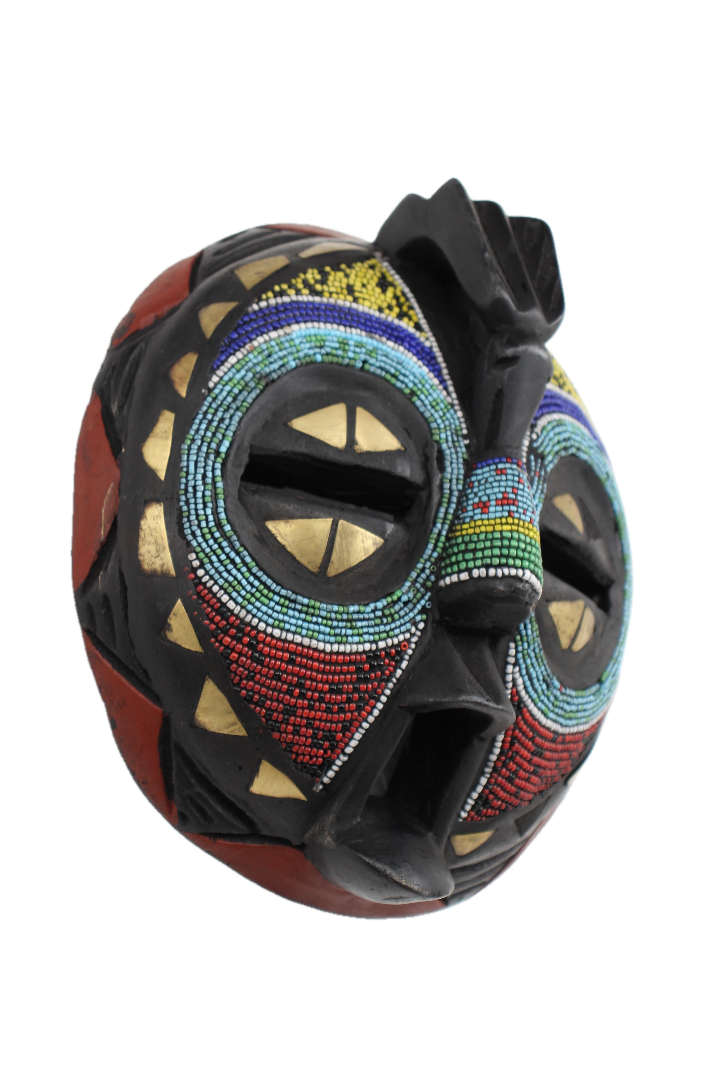 Ashanti Tribe Mask ~9.8" Tall - New 2025 - West African Artifacts