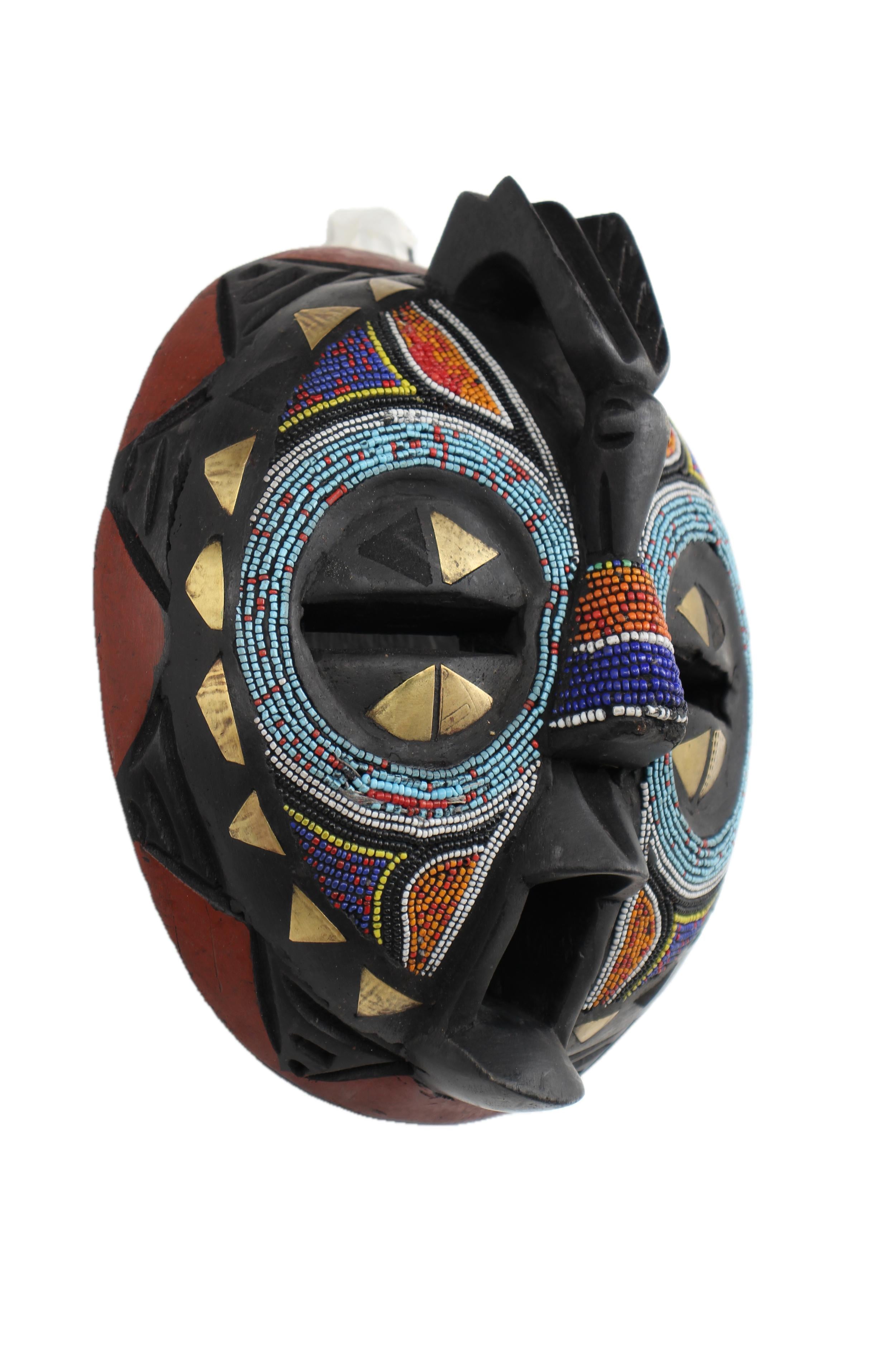 Ashanti Tribe Mask ~9.8" Tall - New 2025 - West African Artifacts