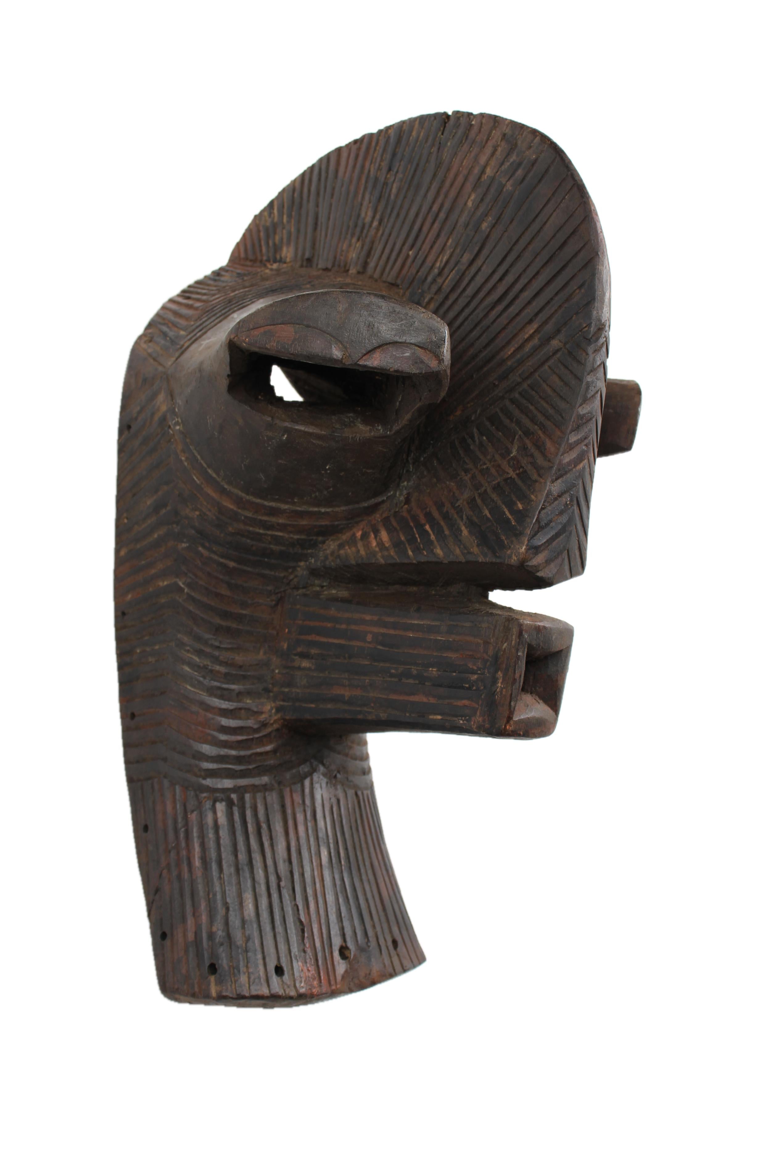 Basonge/Songye Tribe Mask ~21.7" Tall - New 2025