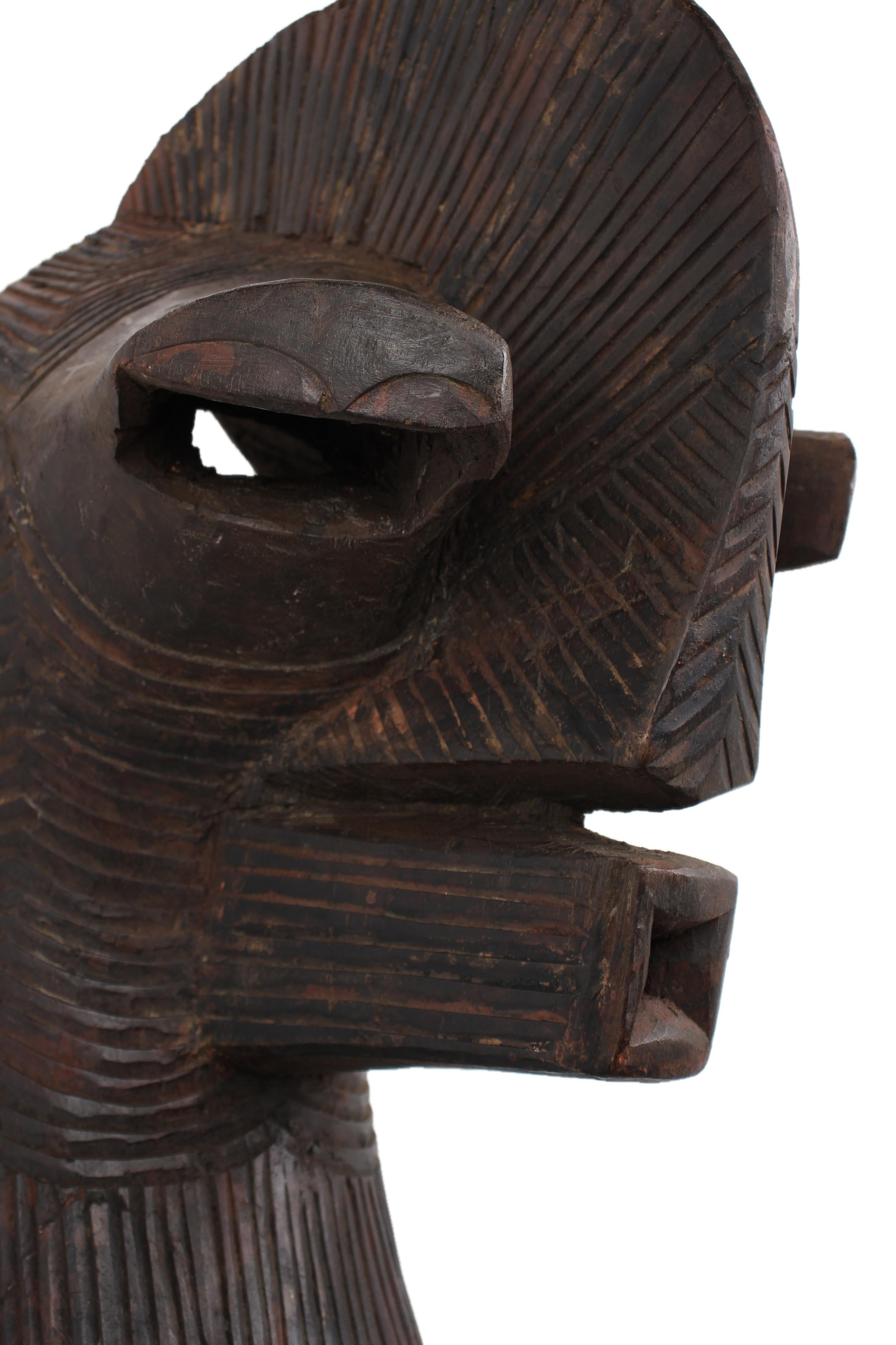 Basonge/Songye Tribe Mask ~21.7" Tall - New 2025 - West African Artifacts