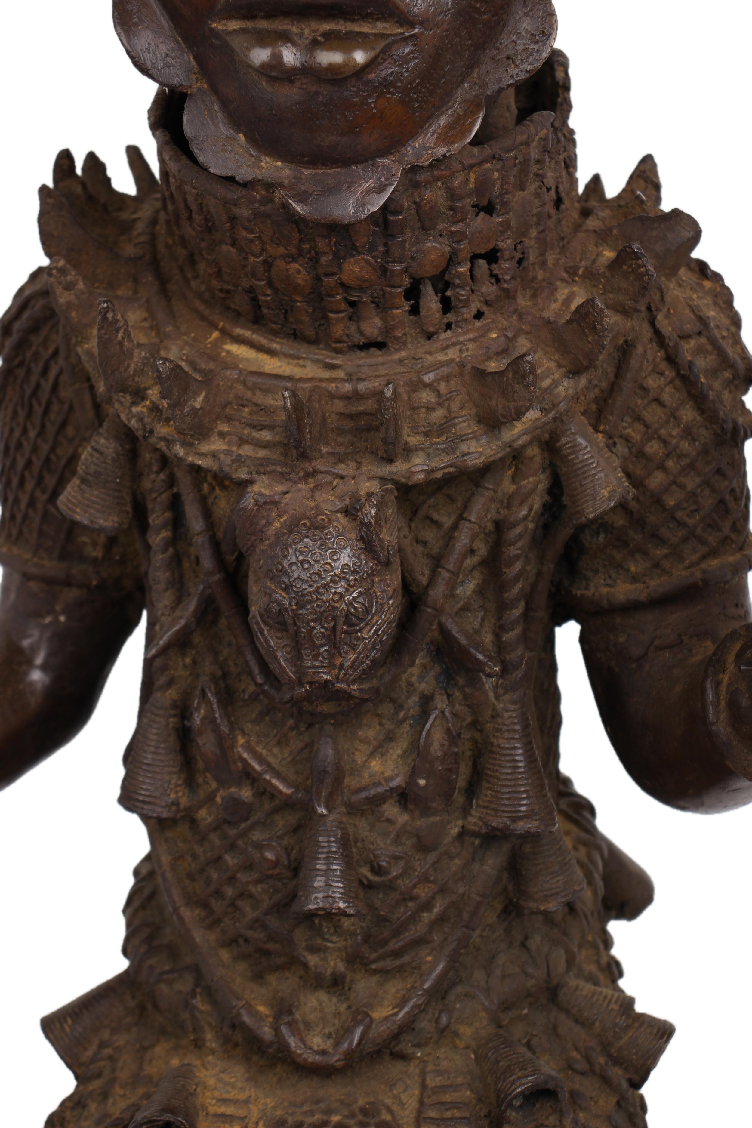 Edo Tribe Benin Bronze Male Statues ~41.3" Tall - New 2025