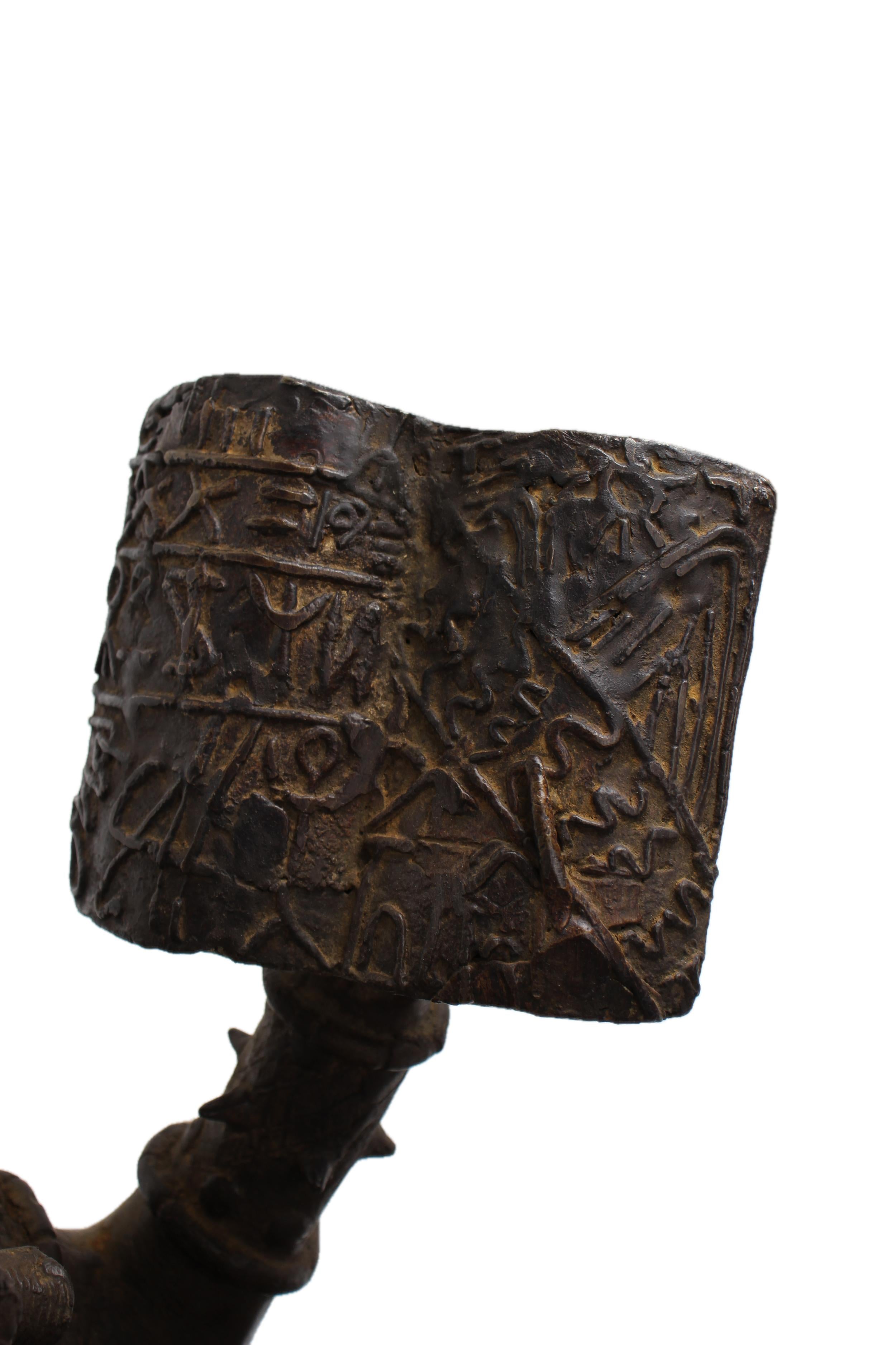 Edo Tribe Benin Bronze Male Statues ~41.3" Tall - New 2025 - West African Artifacts