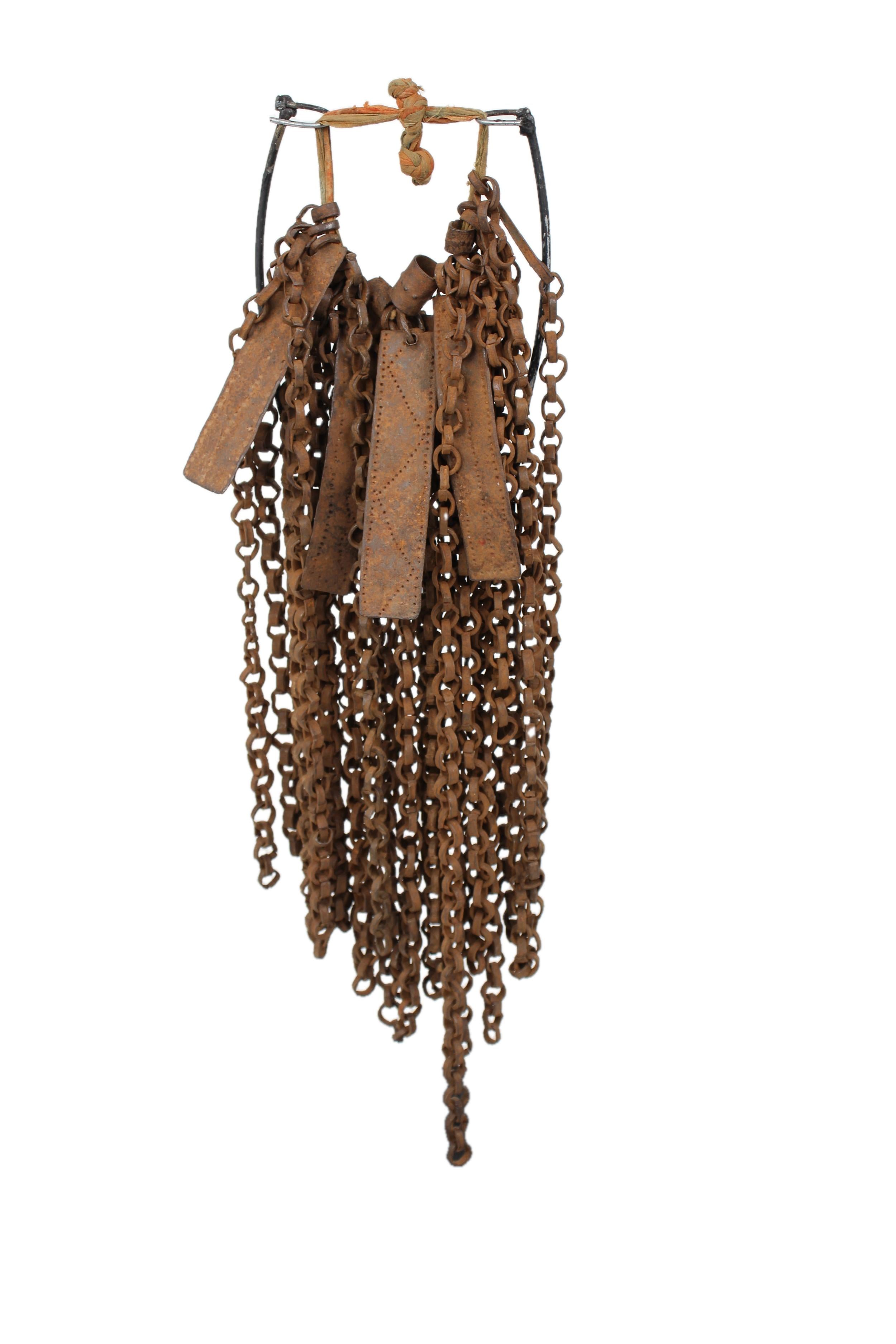 Kapsiki/Higi Tribe Metal Chain Apron ~21.7" Tall - New 2025 - West African Artifacts