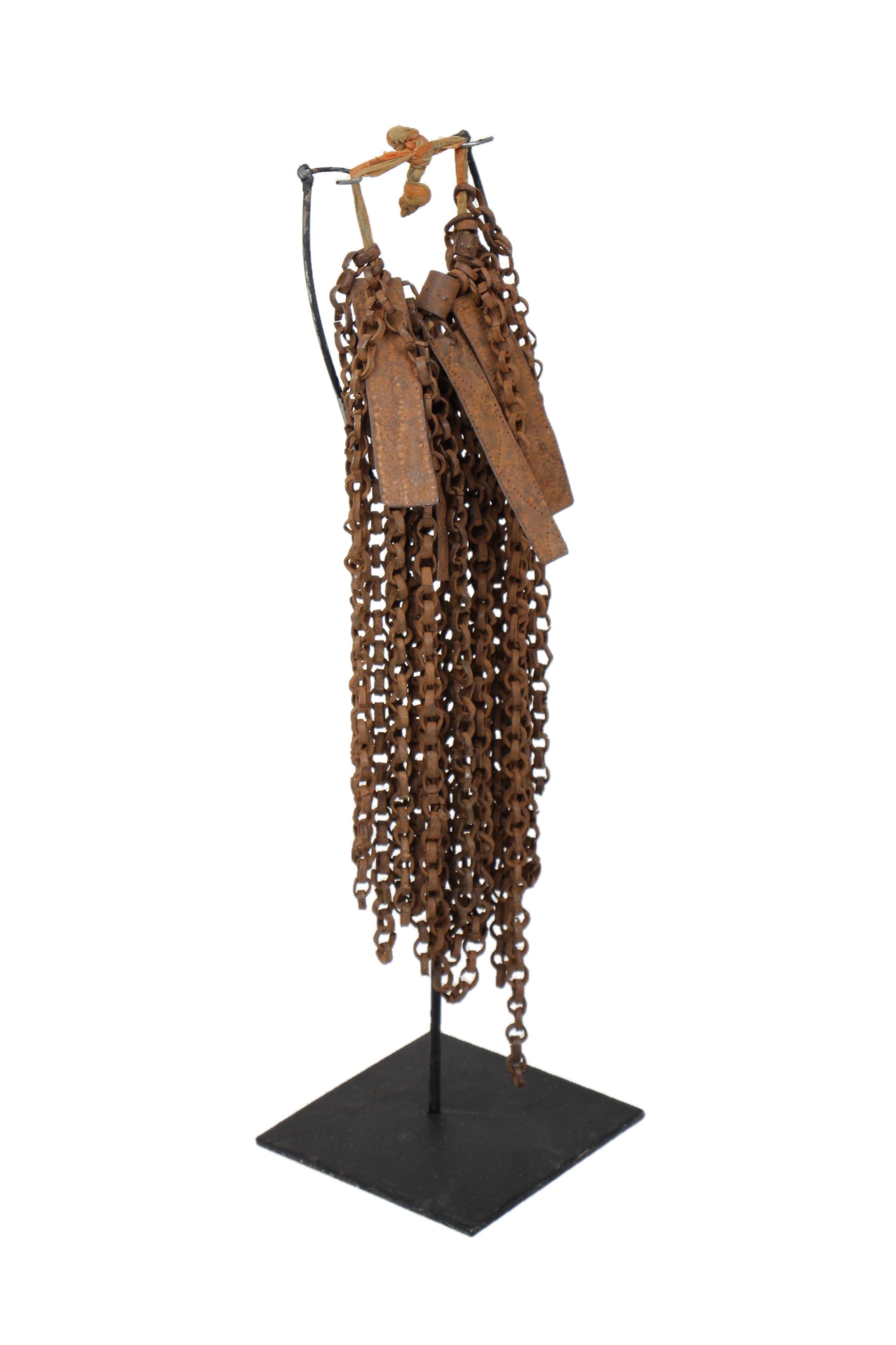 Kapsiki/Higi Tribe Metal Chain Apron ~21.7" Tall - New 2025 - West African Artifacts