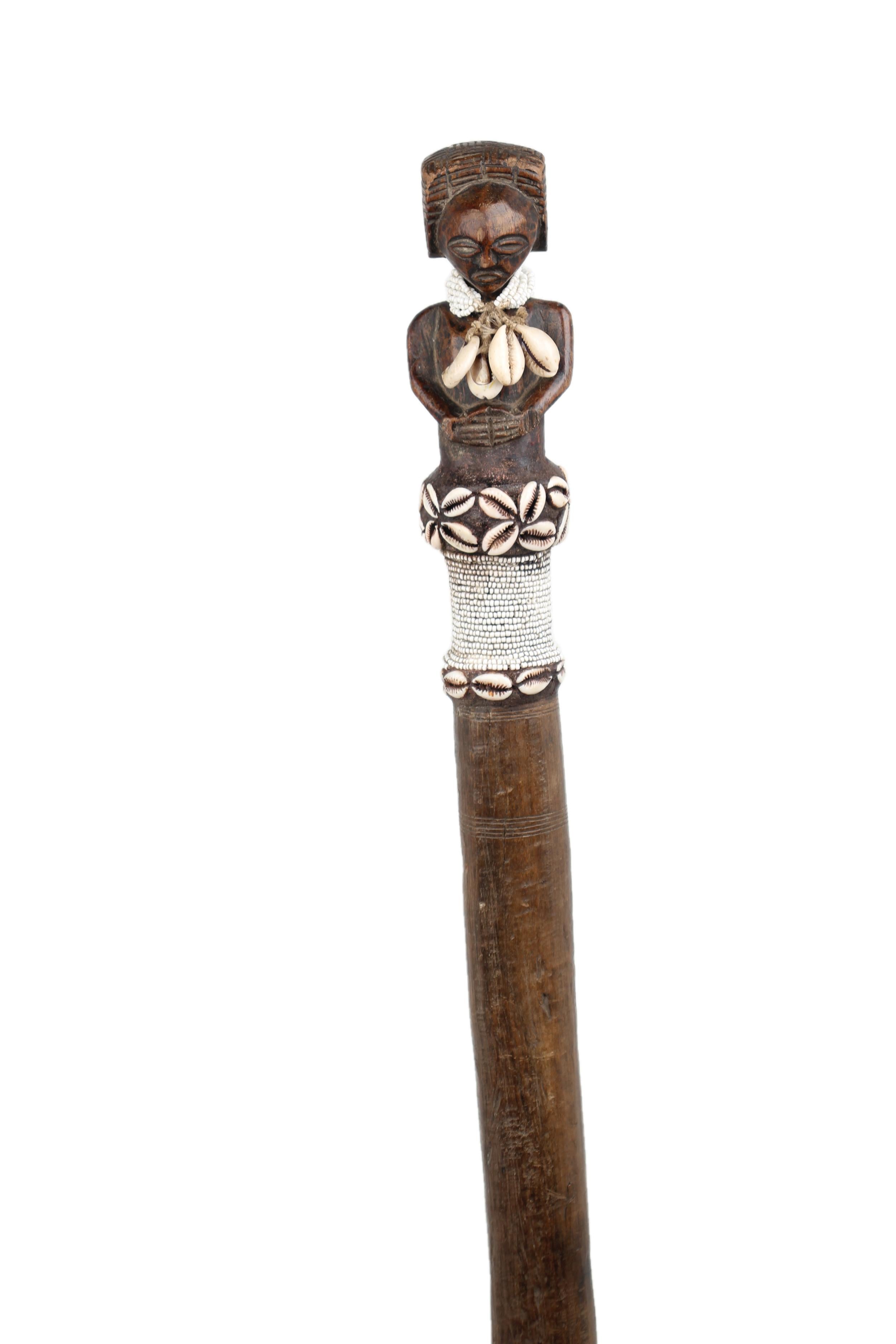 Igbo/Ibo Tribe Walking Stick ~0.4" Tall - New 2025