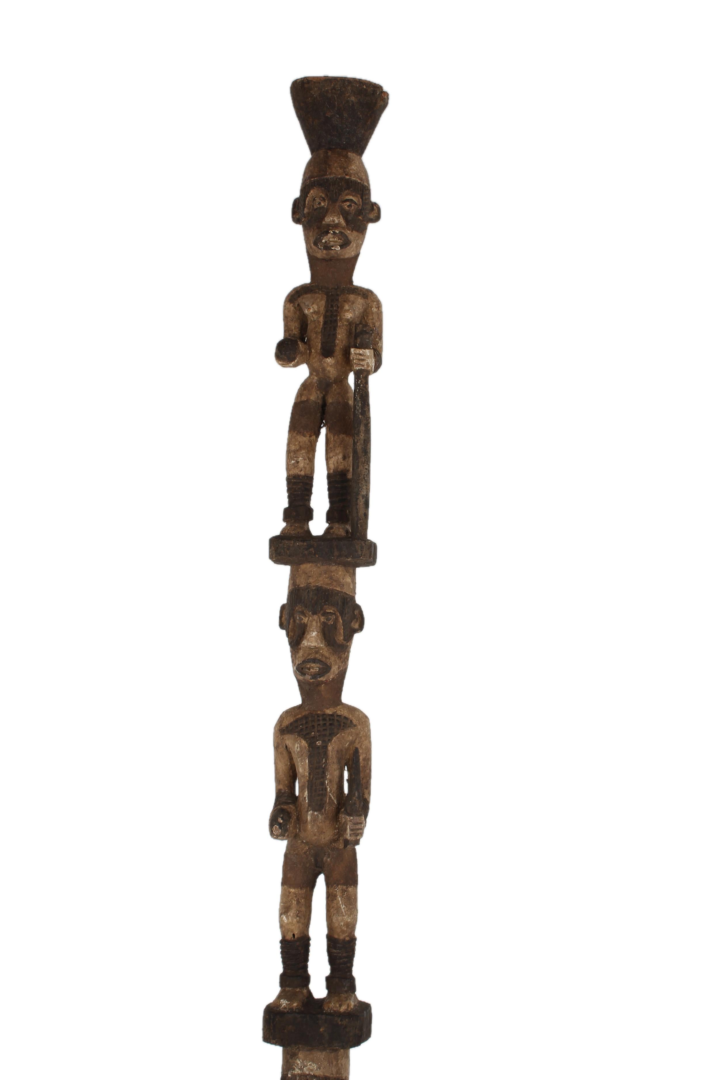 Igbo/Ibo Tribe Wooden Post ~79.5" Tall - New 2025