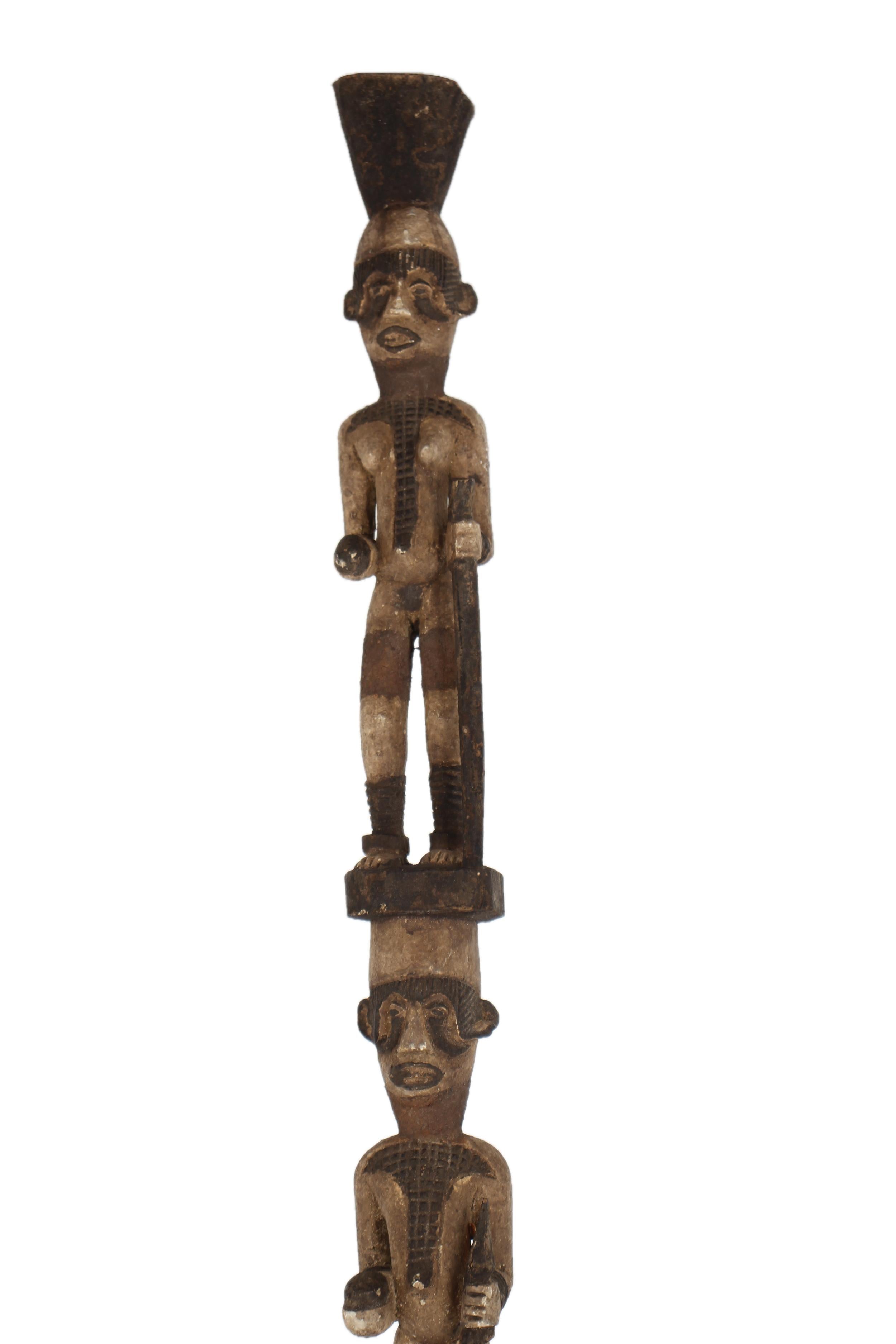 Igbo/Ibo Tribe Wooden Post ~79.5" Tall - New 2025