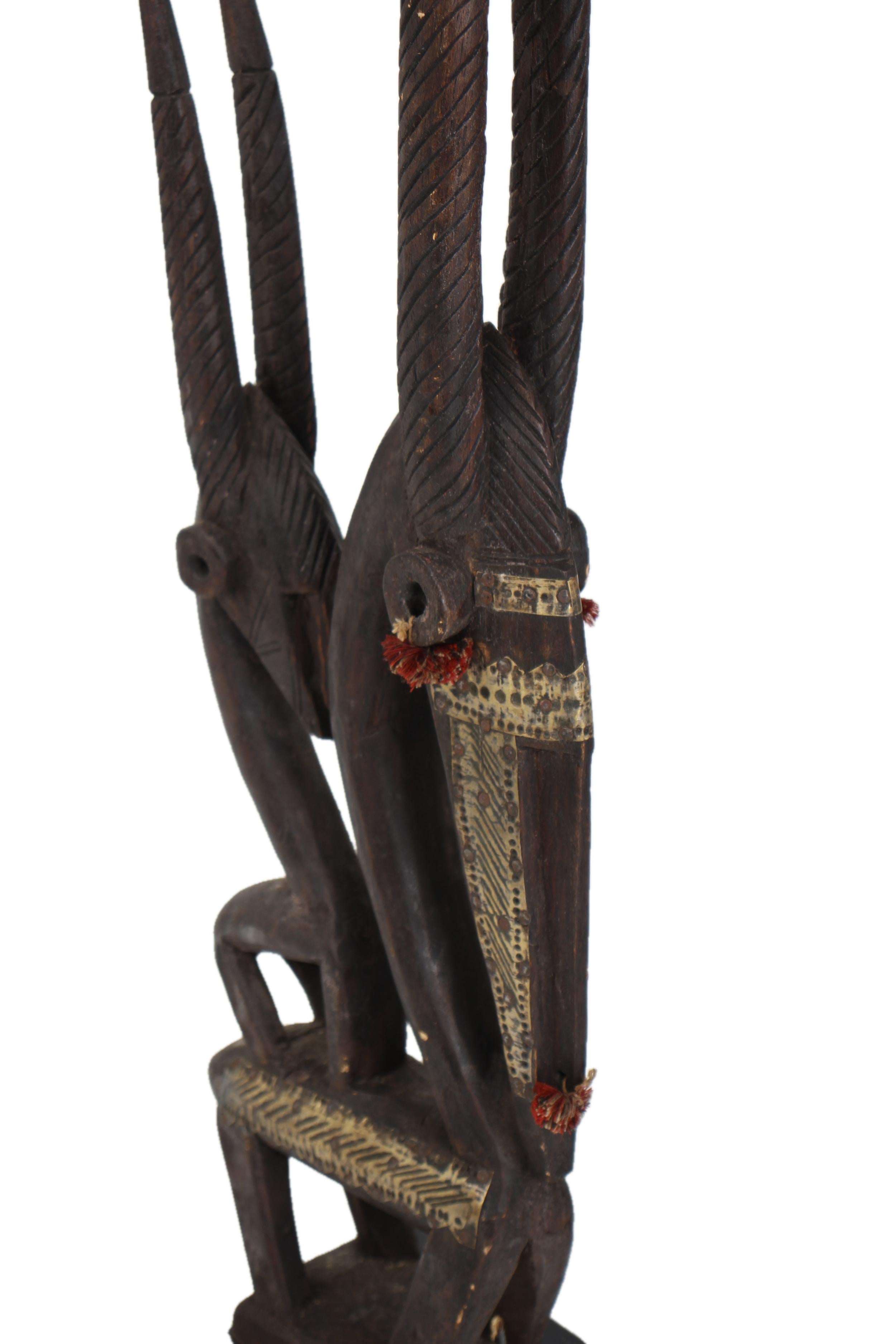 Bambara (Bamana) Tribe Chi Wara Figurine ~39.8" Tall - New 2025 - West African Artifacts