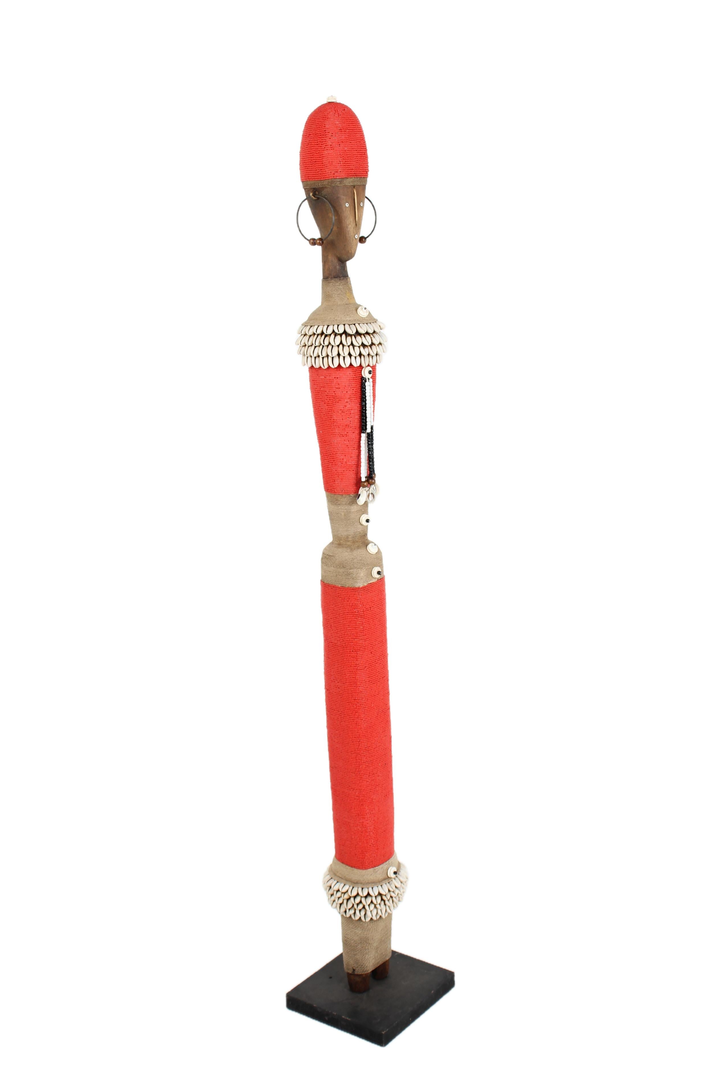 Namji Tribe Beaded Artifacts ~48.4" Tall - New 2025