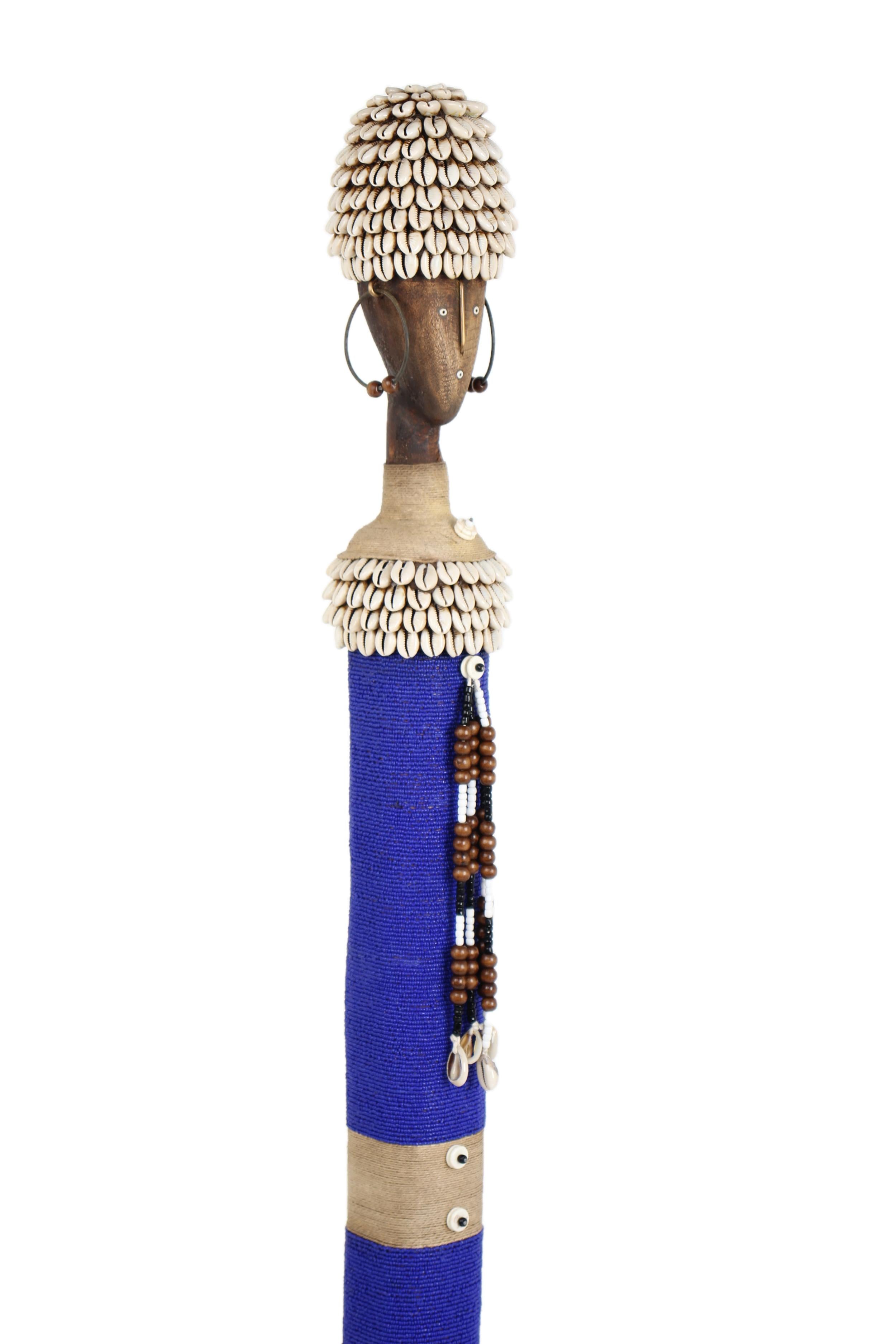 Namji Tribe Beaded Artifacts ~48.4" Tall - New 2025