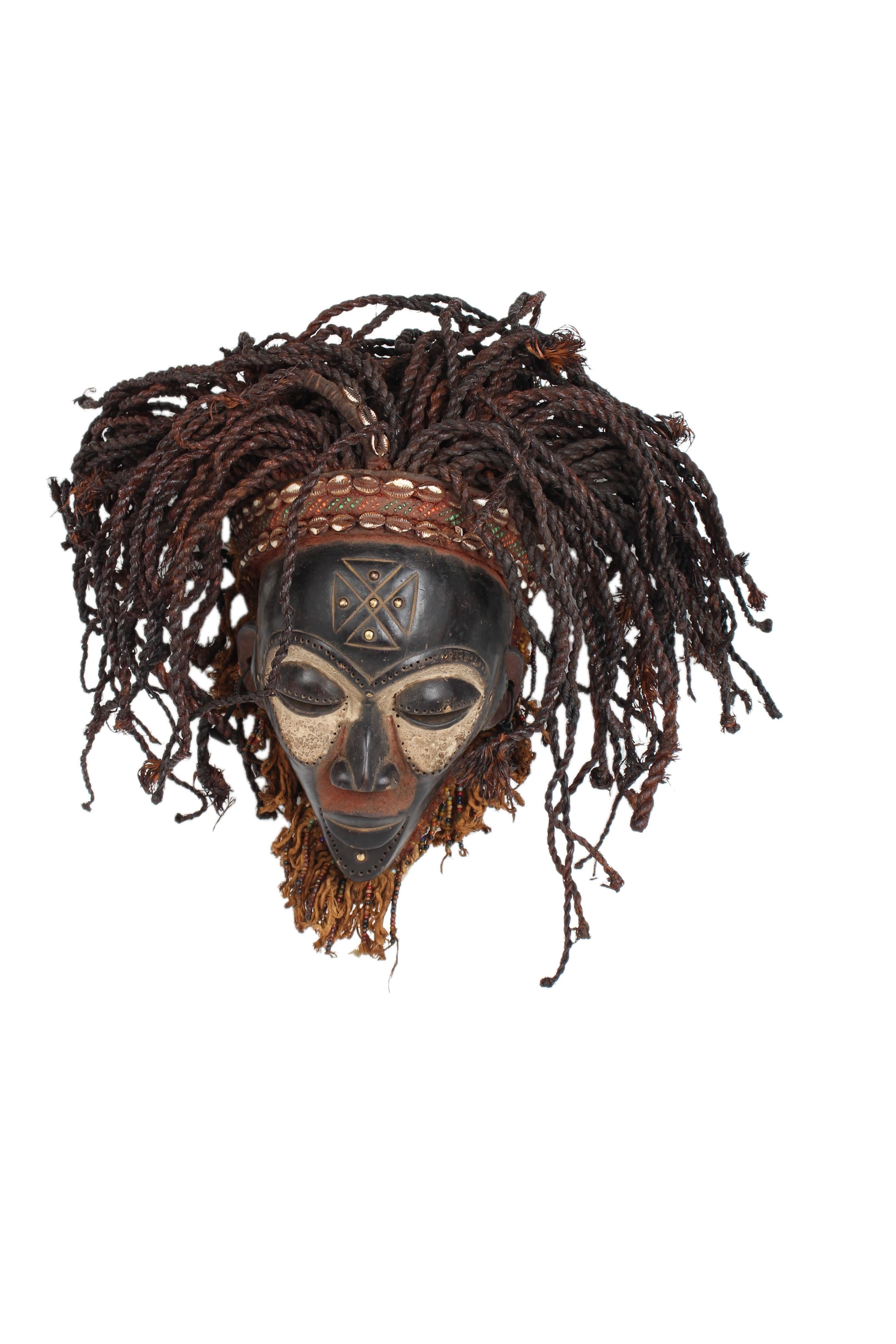 Chokwe Tribe Mask ~18.1" Tall - New 2025