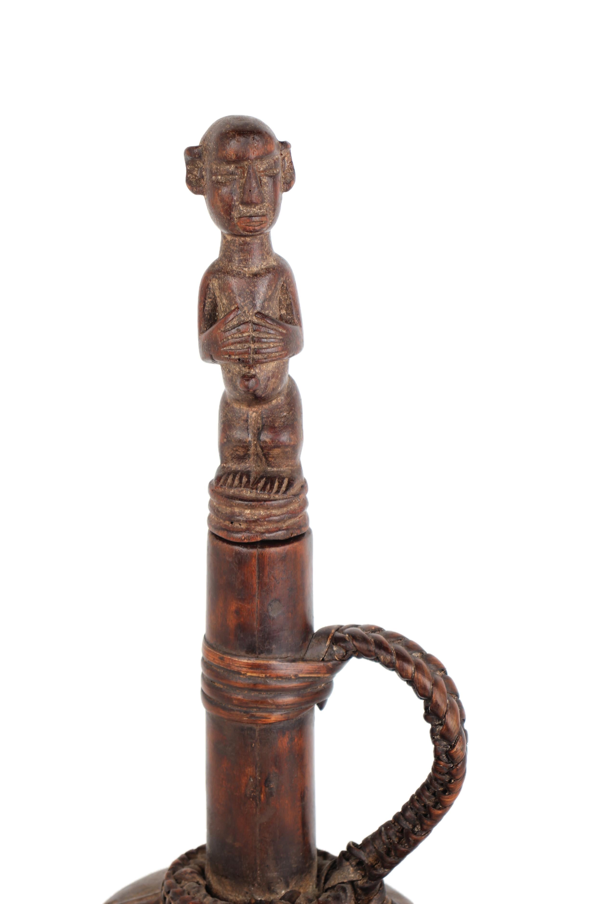Fang Tribe Wooden Vessel ~20.1" Tall - New 2025