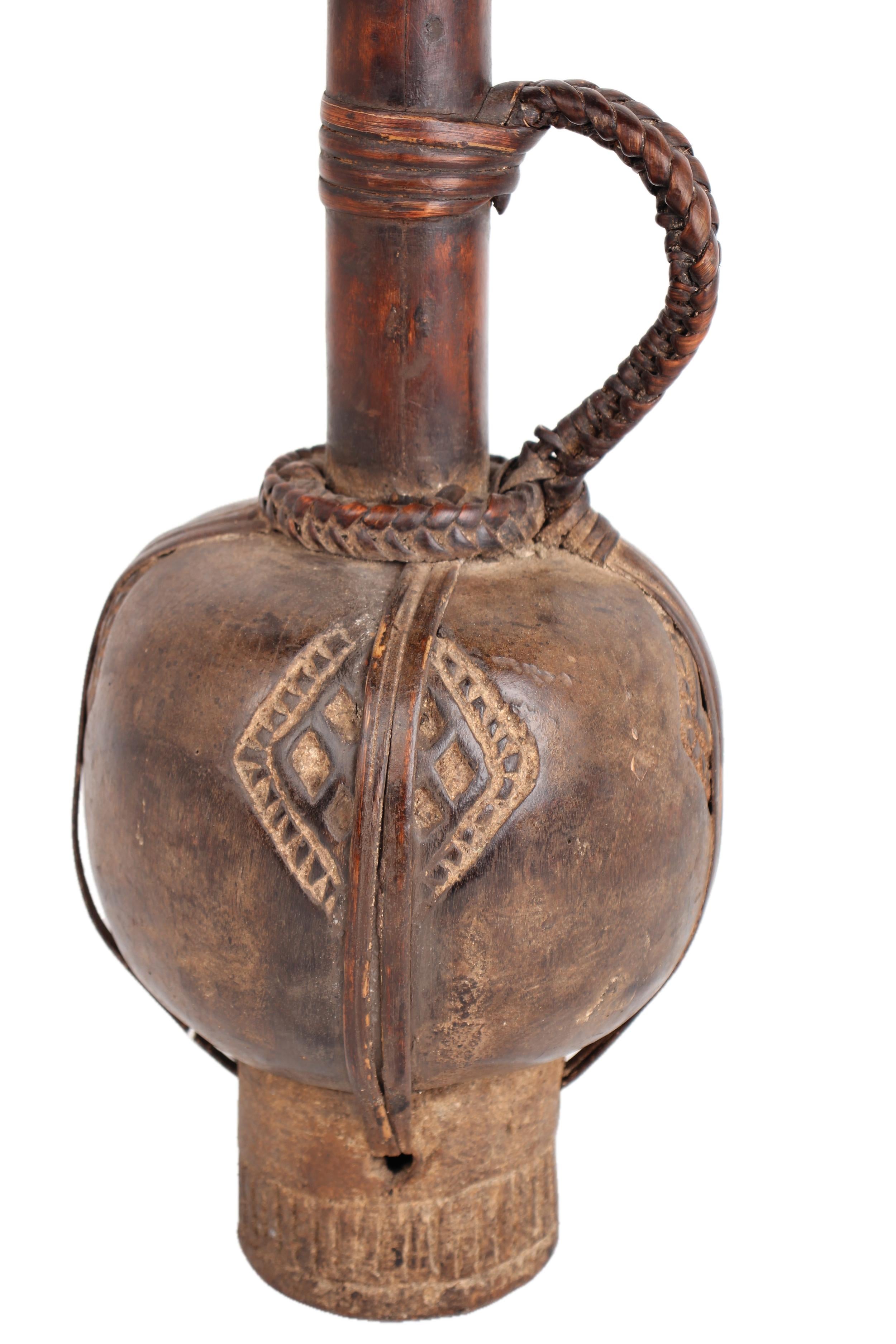 Fang Tribe Wooden Vessel ~20.1" Tall - New 2025 - Wooden and Basket Artifacts